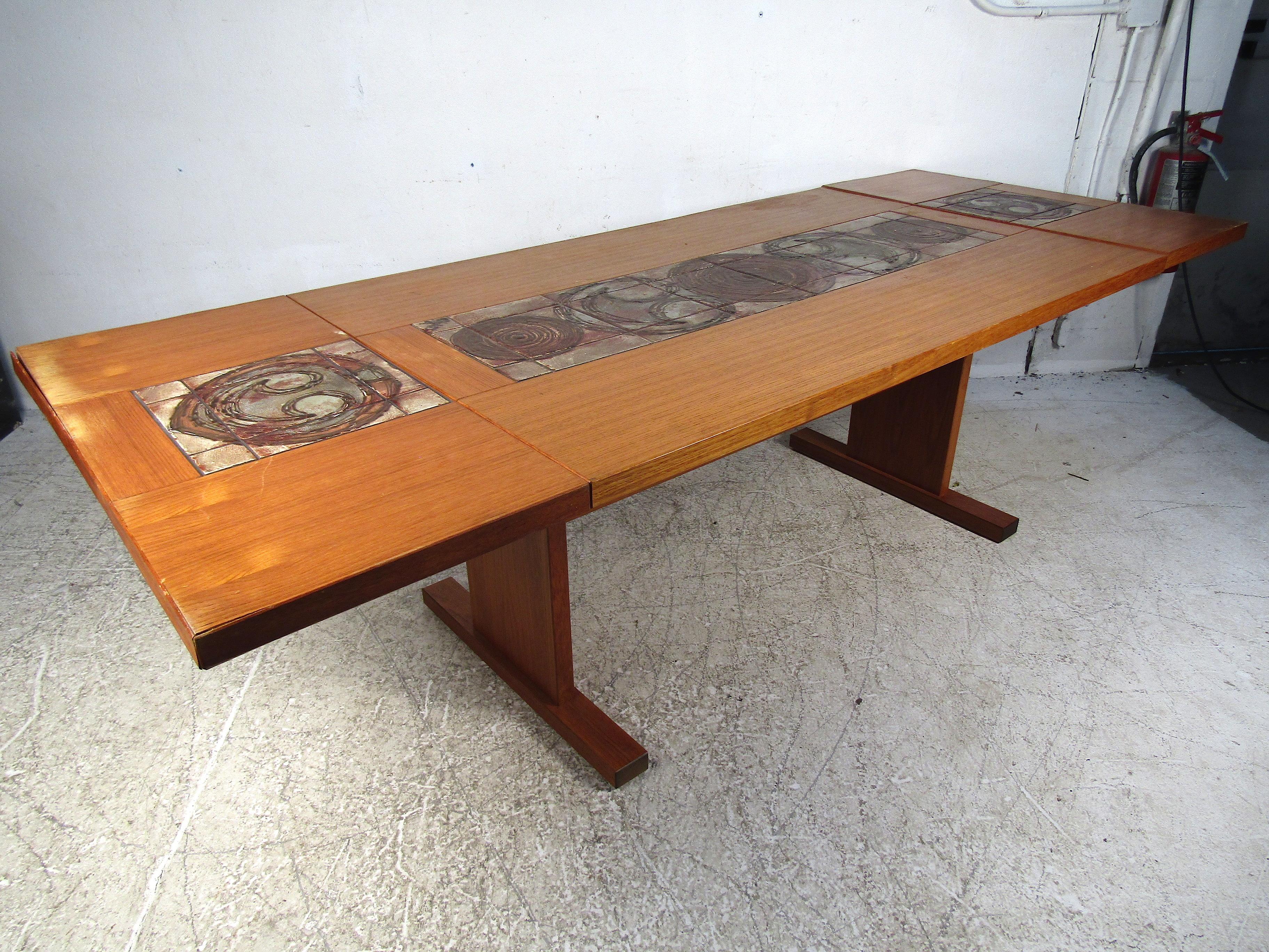 tile inlay dining table