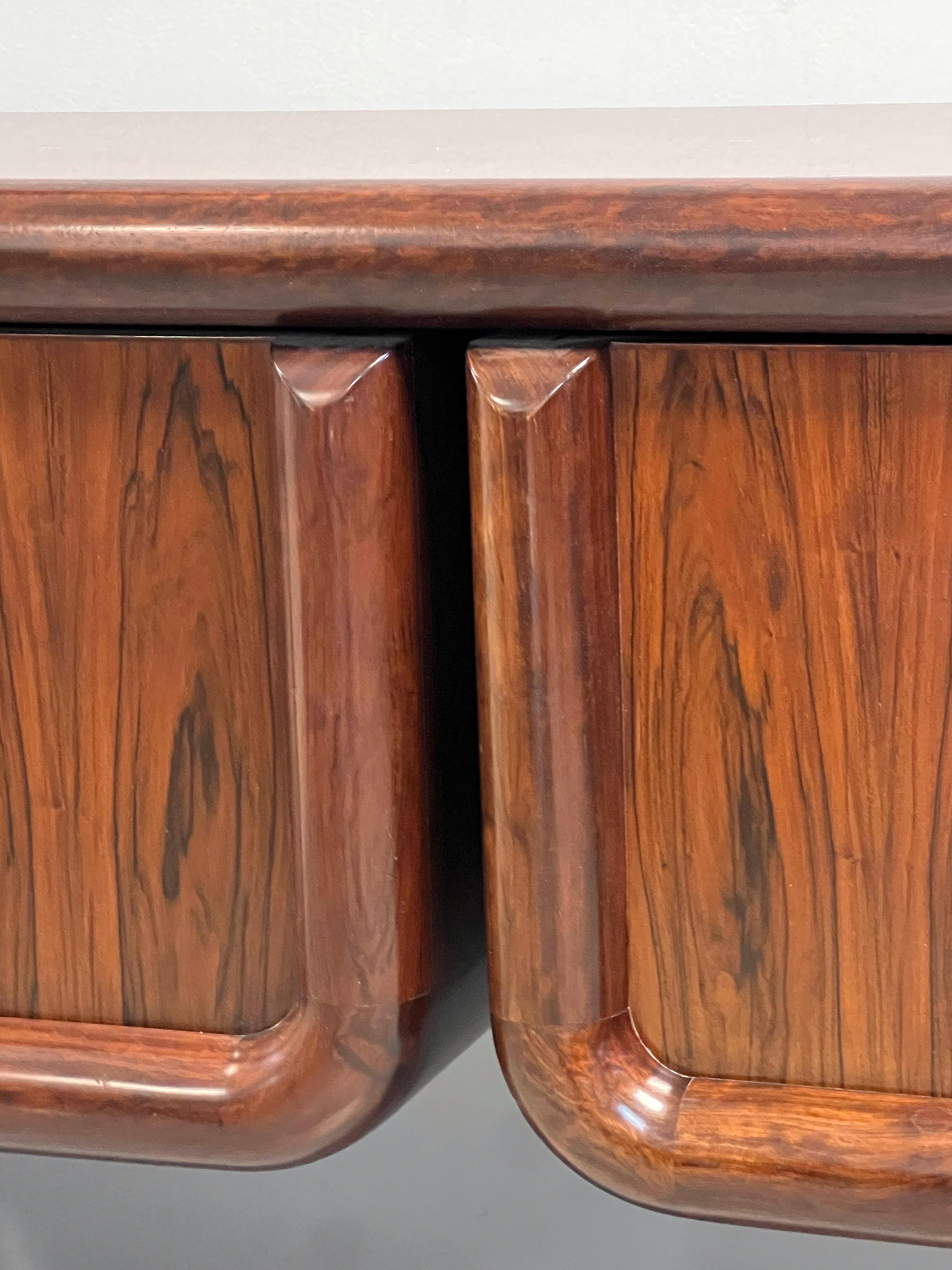 Danish Modern Dyrlund Rosewood Credenza Cabinet Sideboard For Sale 1