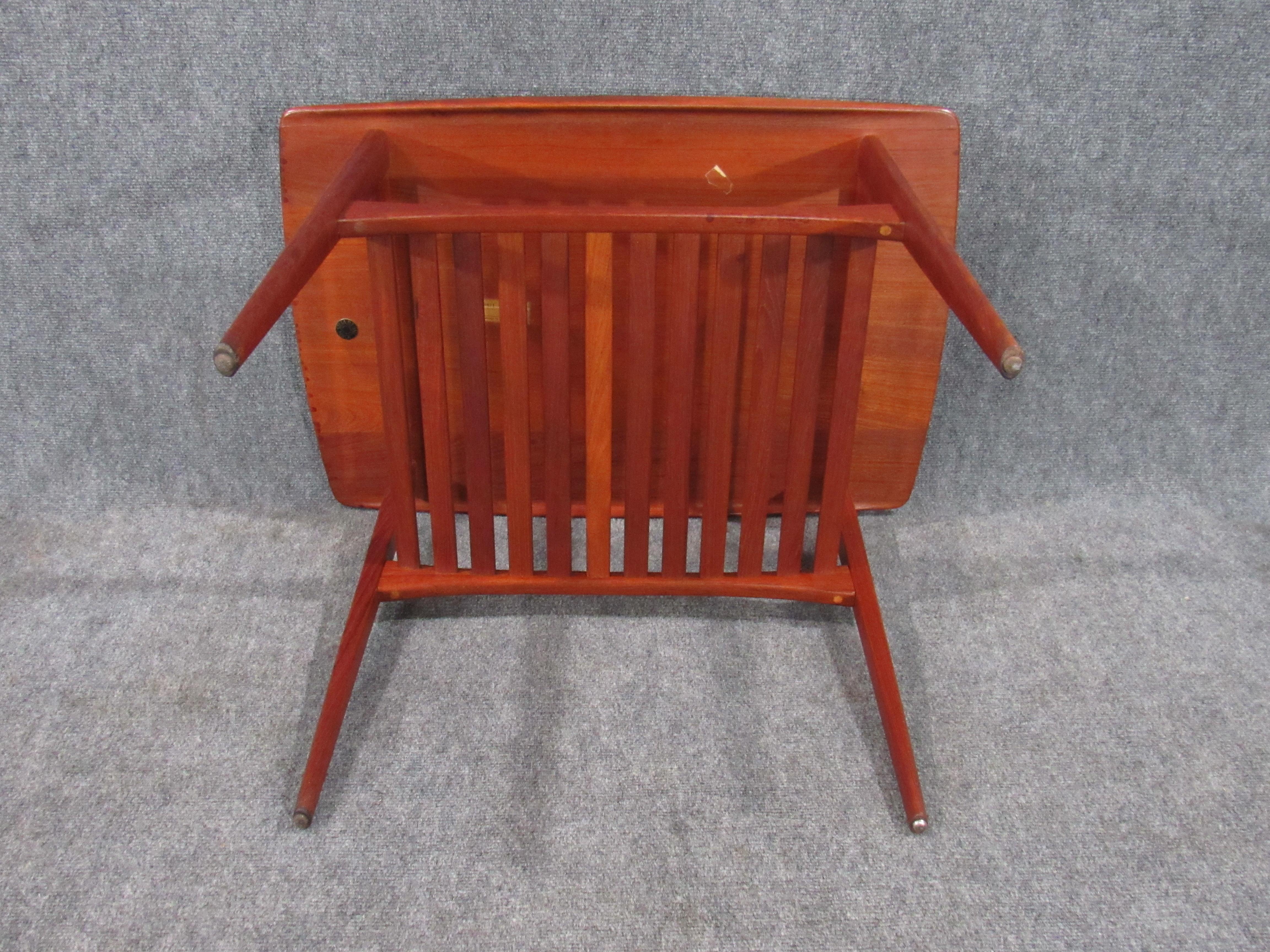 Mid-Century Modern Danish Modern Early Finn Juhl Teak Table for France and Daverkosen, 1950s For Sale
