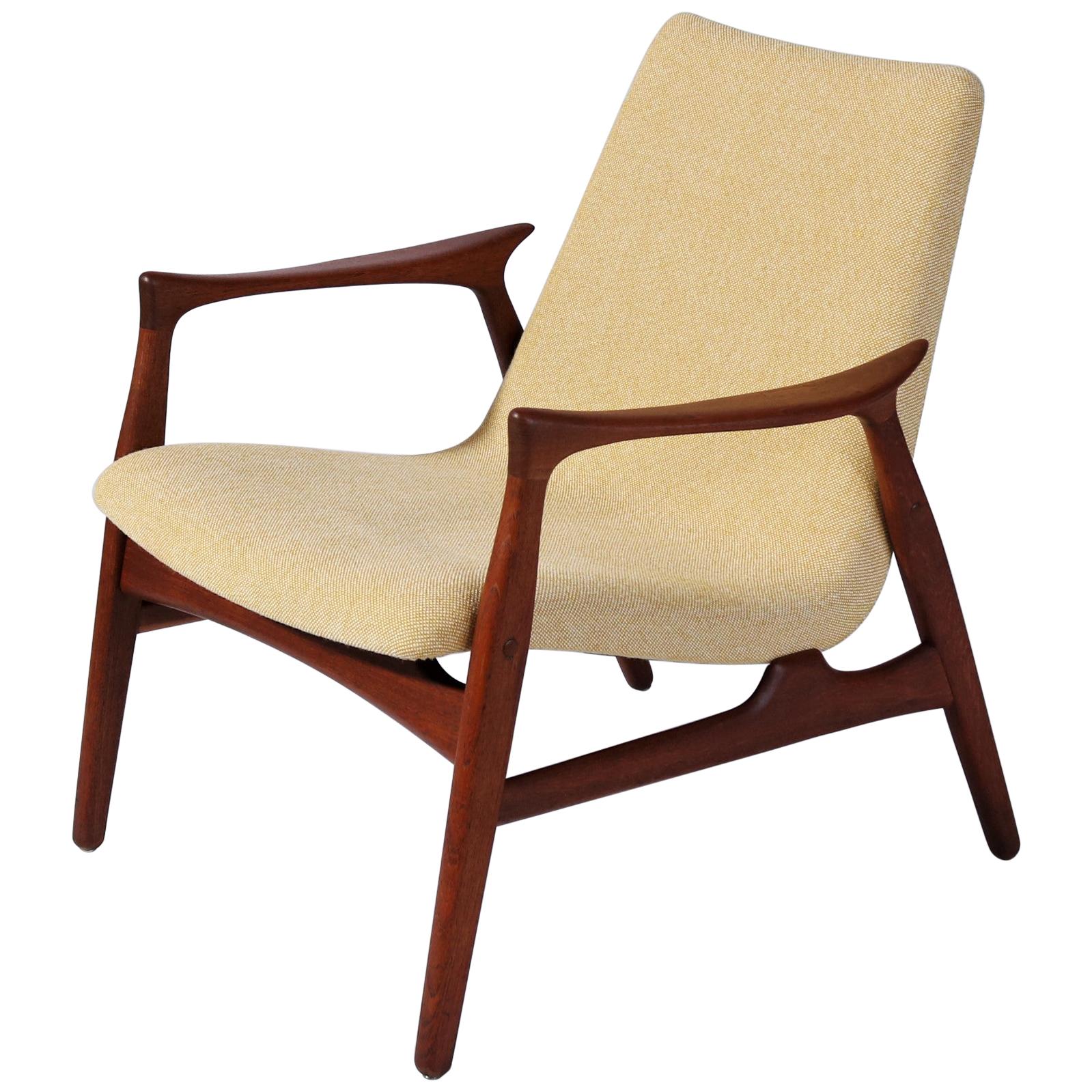 Danish Modern Easy Chair in Teak Wood by Arne Hovmand Olsen, Denmark, 1958