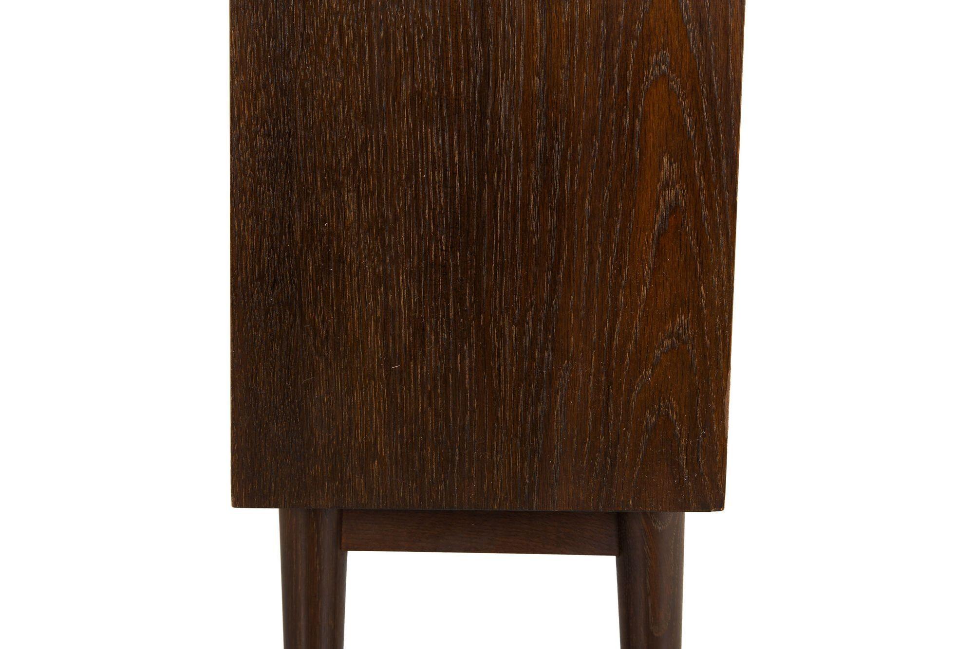 Danish Modern Ebonized Oak Bookcase by Johannes Sorth, circa 1965 For Sale 9