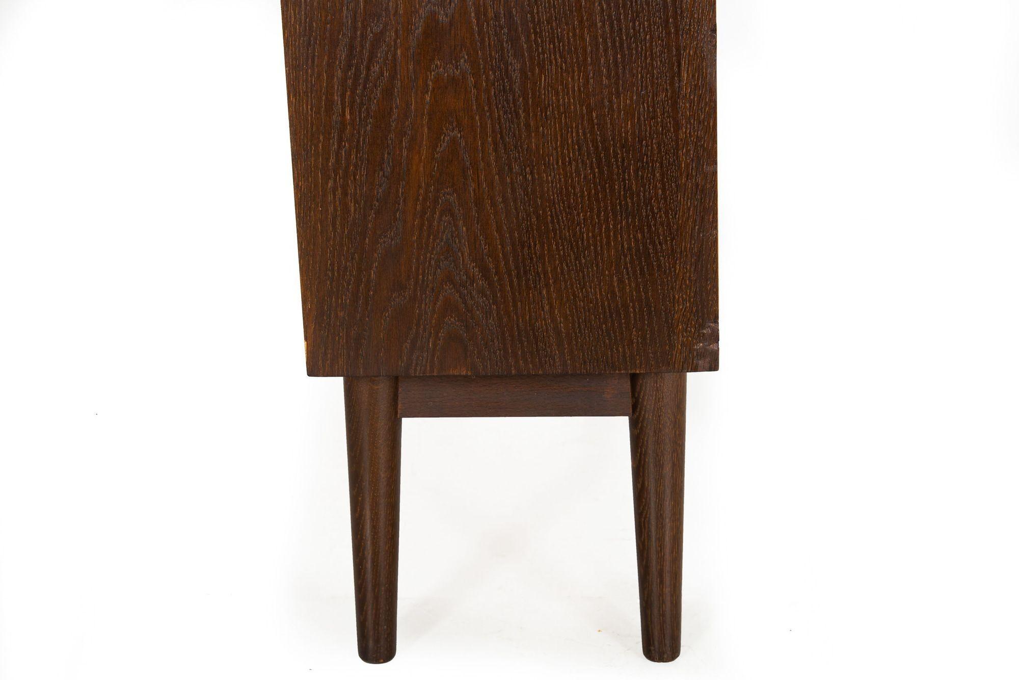Danish Modern Ebonized Oak Bookcase by Johannes Sorth, circa 1965 For Sale 10
