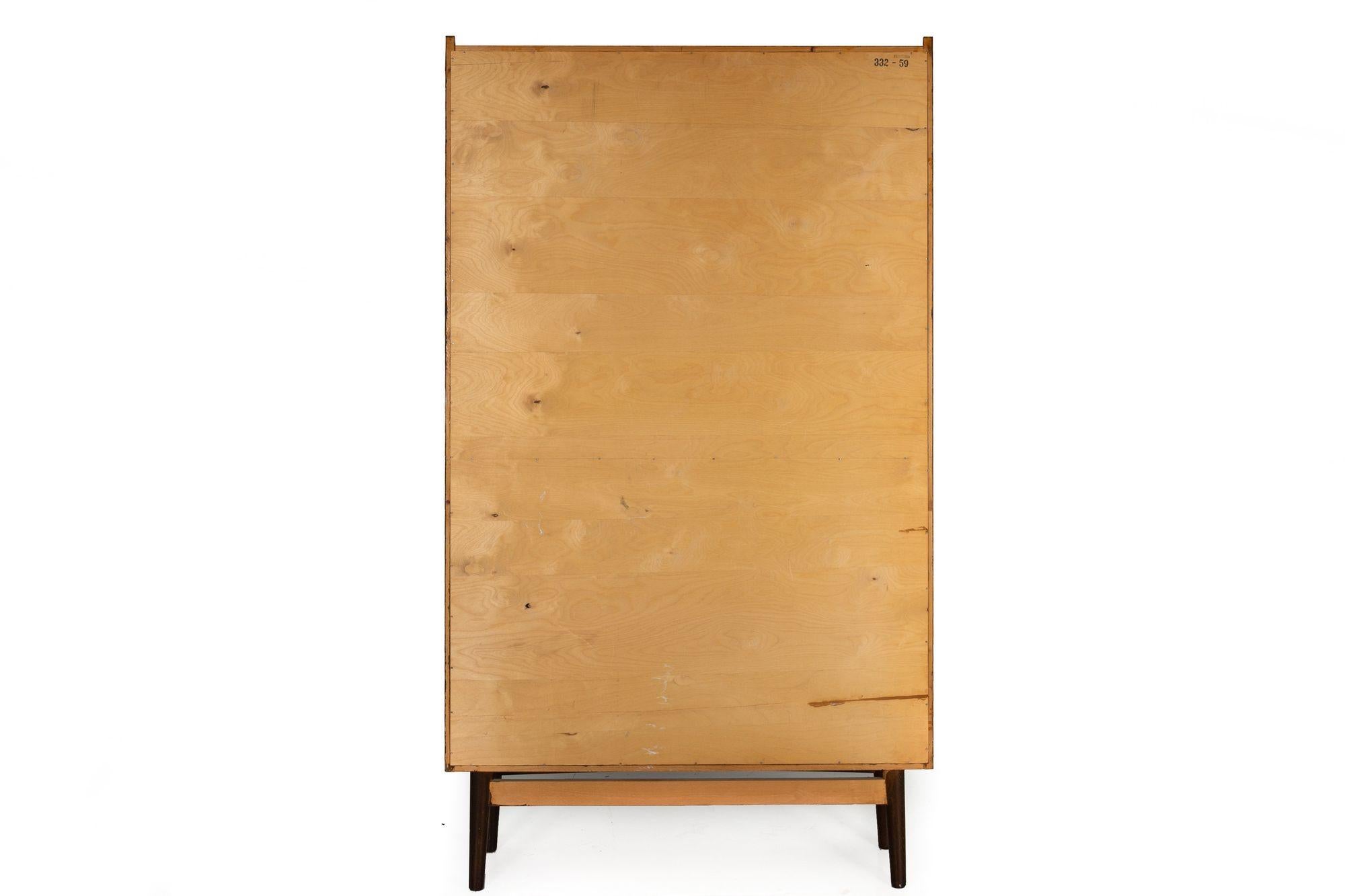 20th Century Danish Modern Ebonized Oak Bookcase by Johannes Sorth, circa 1965 For Sale