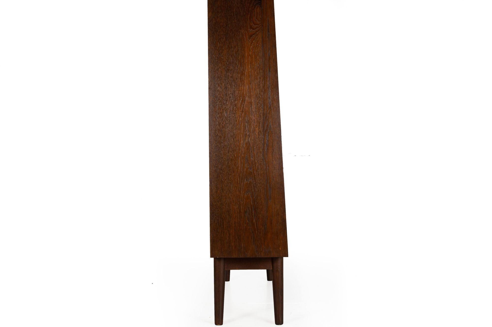Danish Modern Ebonized Oak Bookcase by Johannes Sorth For Sale 6