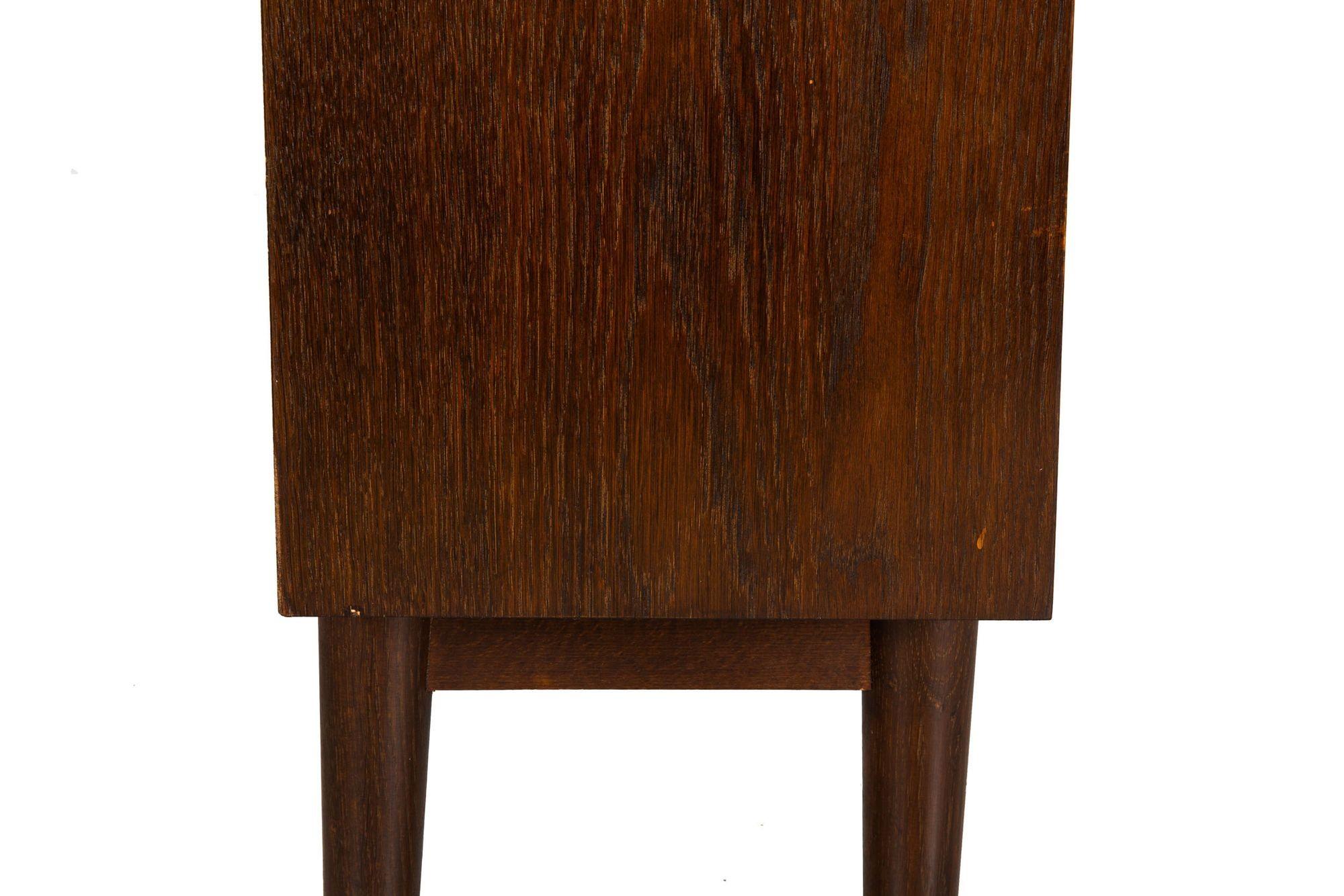 Danish Modern Ebonized Oak Bookcase by Johannes Sorth For Sale 12