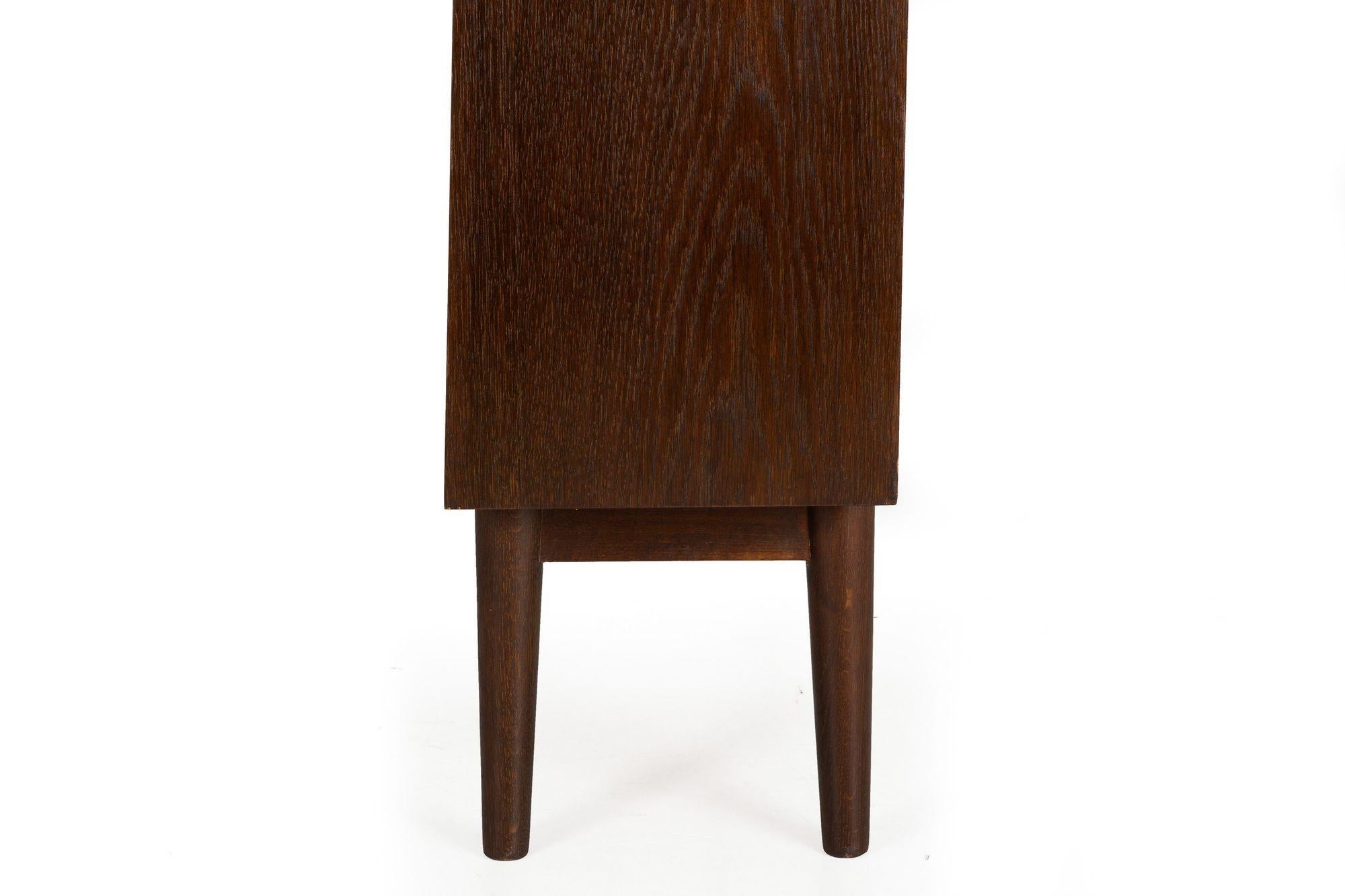 Danish Modern Ebonized Oak Bookcase by Johannes Sorth For Sale 13