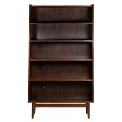 Danish Modern Ebonized Oak Bookcase by Johannes Sorth