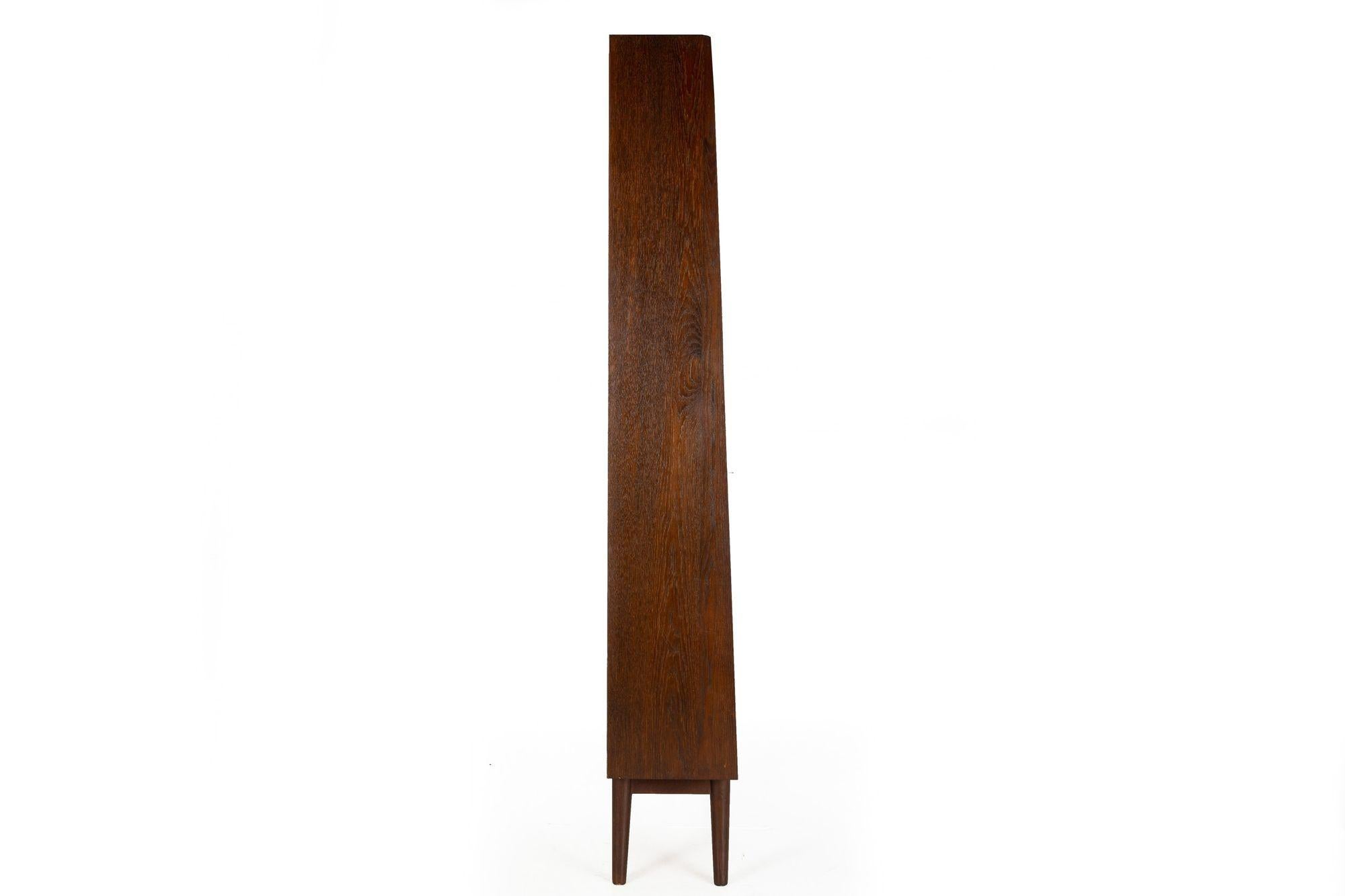 Mid-Century Modern Danish Modern Ebonized Oak Bookcase by Johannes Sorth For Sale