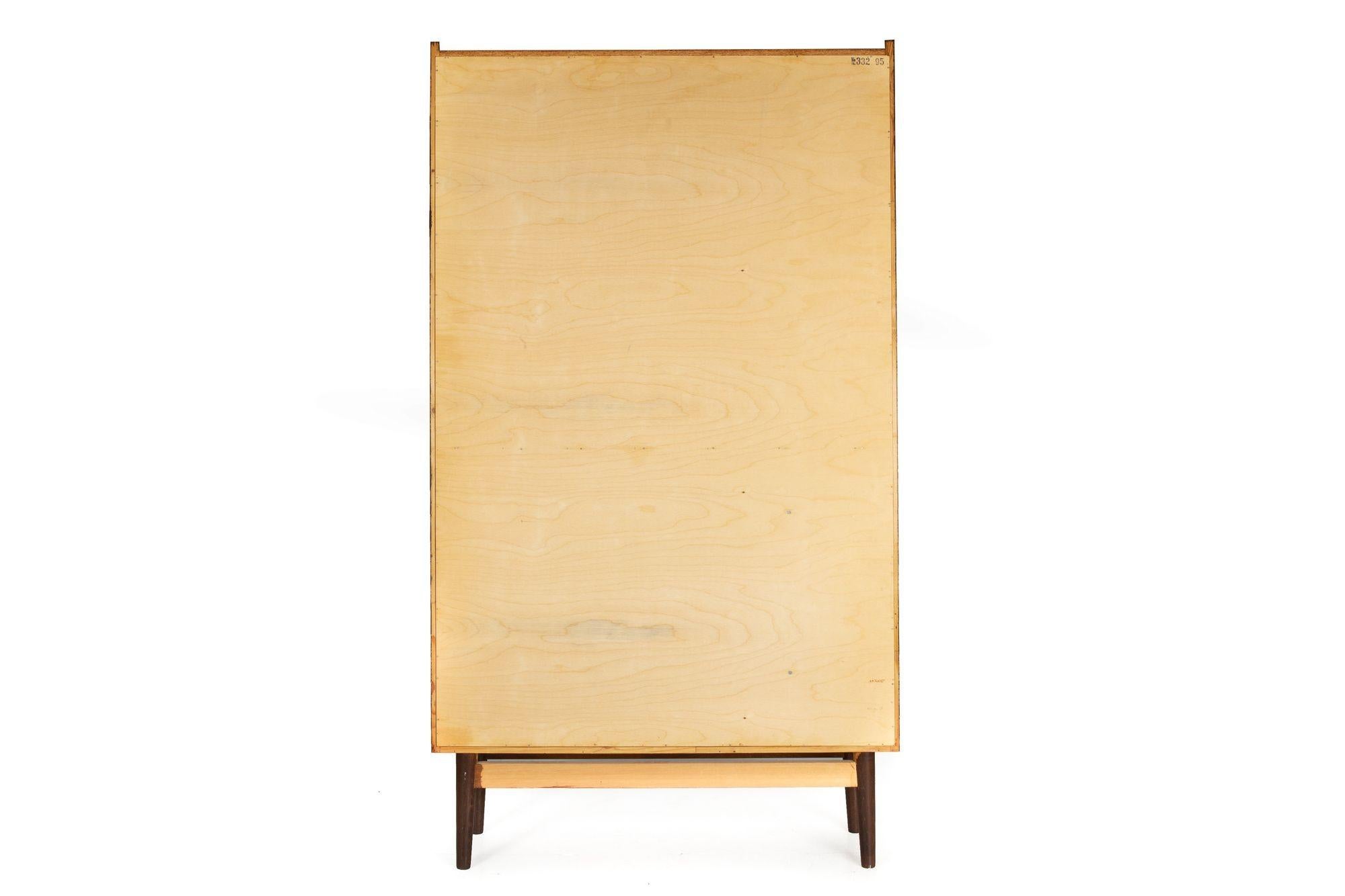 20th Century Danish Modern Ebonized Oak Bookcase by Johannes Sorth For Sale