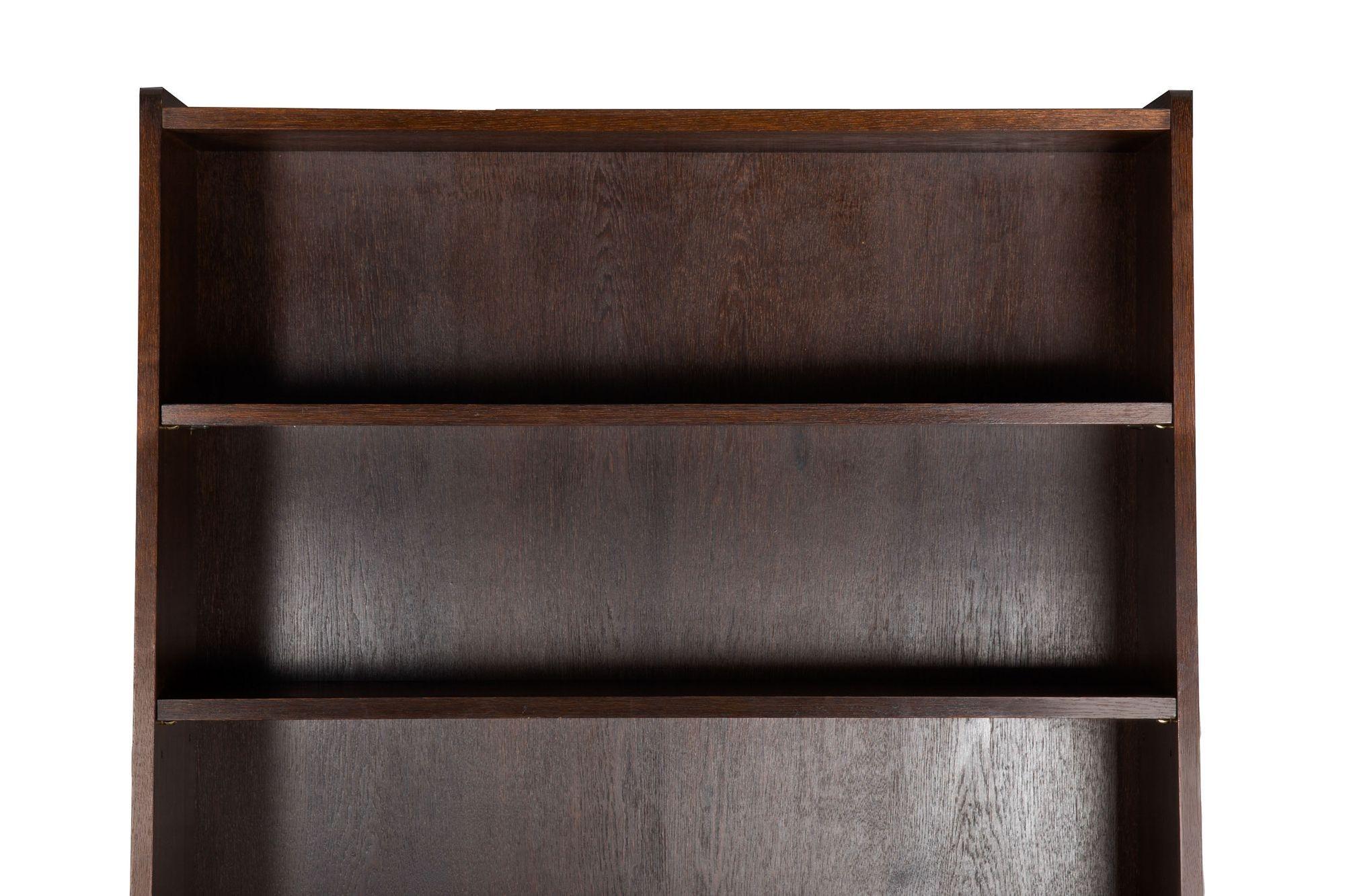 Danish Modern Ebonized Oak Bookcase by Johannes Sorth For Sale 1