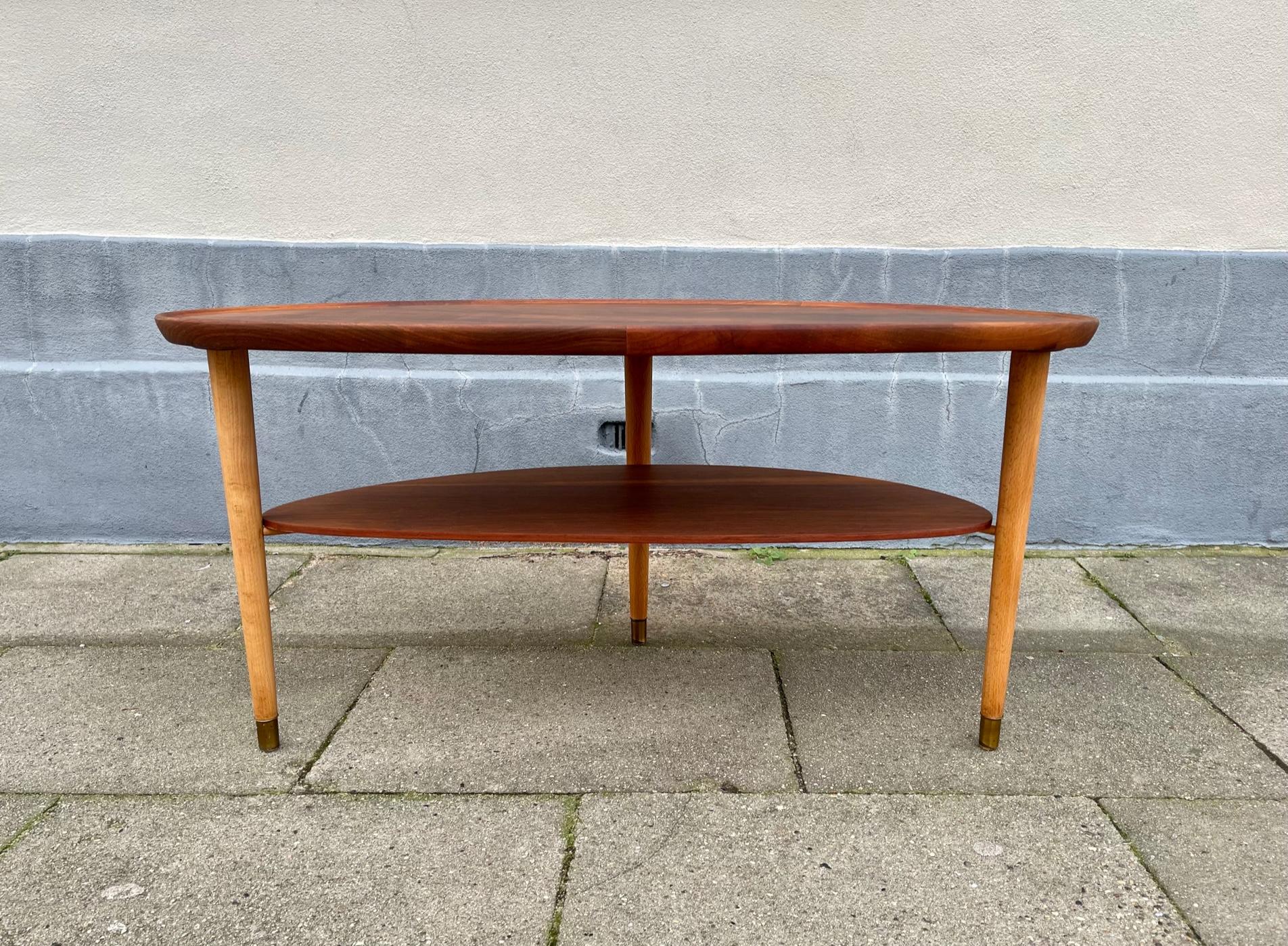 Danish Modern Edmund Jørgensen Coffee Table in Walnut, 1950s 3