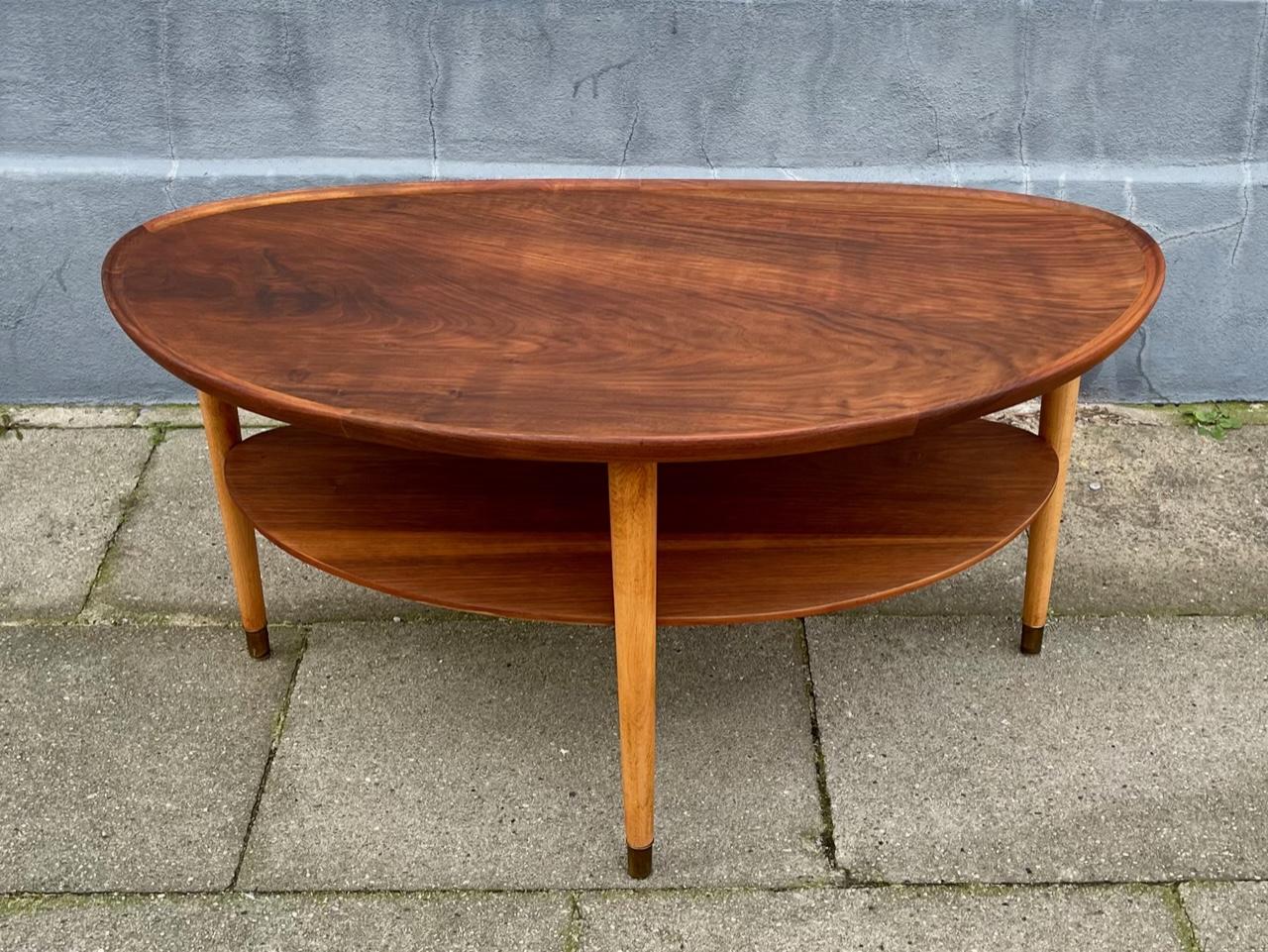 Danish Modern Edmund Jørgensen Coffee Table in Walnut, 1950s 5