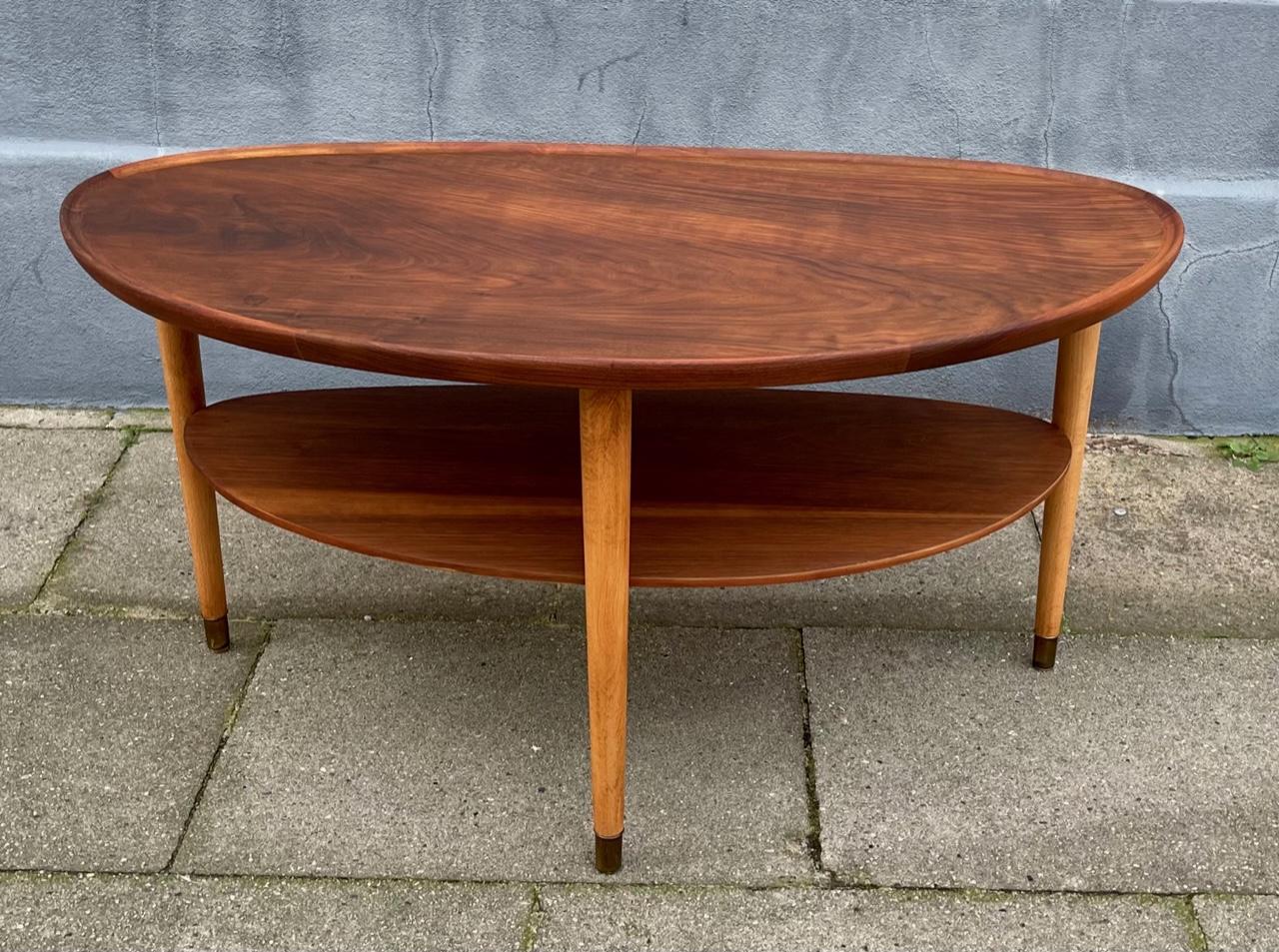 Danish Modern Edmund Jørgensen Coffee Table in Walnut, 1950s 6