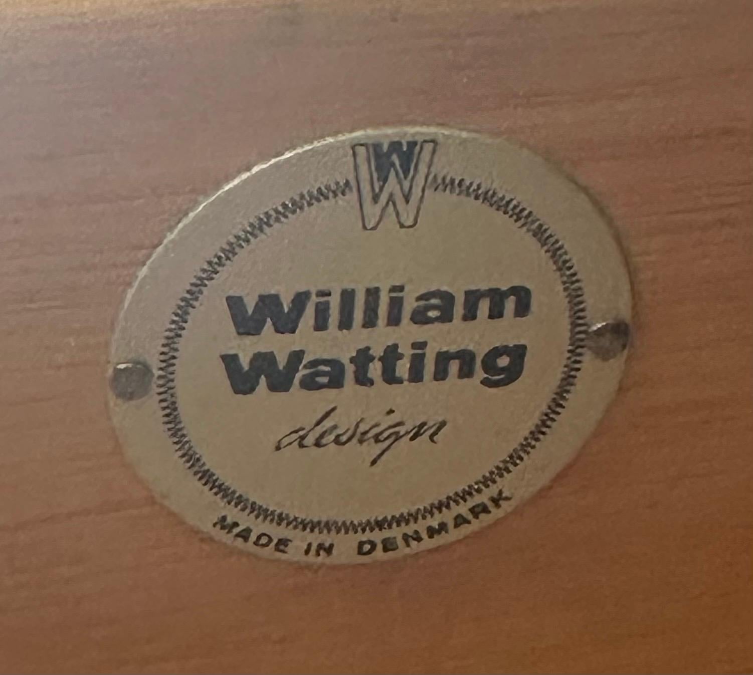 Commode danoise moderne à huit tiroirs en teck de William Watting en vente 7