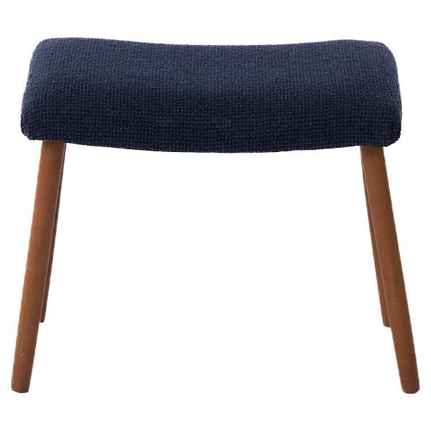 Danish Modern Upholstered Footstool For Sale