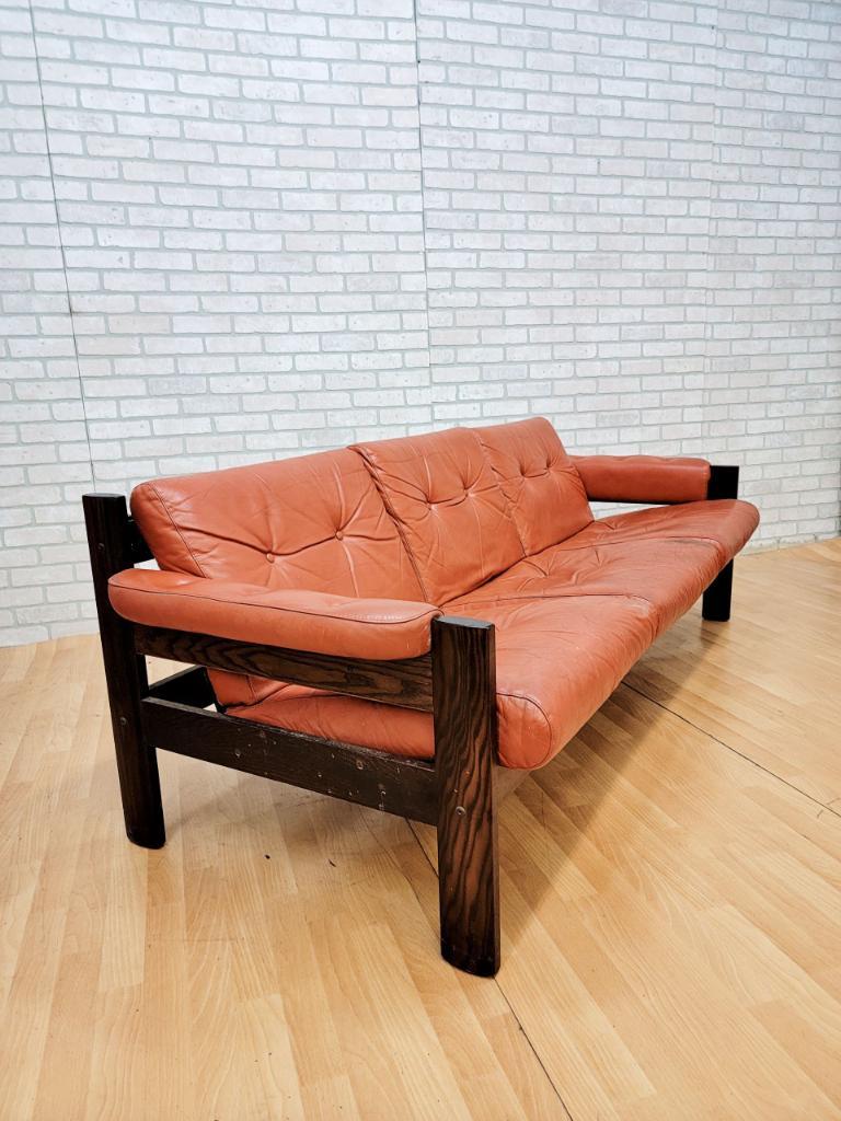 Mid-Century Modern Danish Modern Ekornes Sofa, Reclining Chair, Ottoman and Lounge Chair, Set 