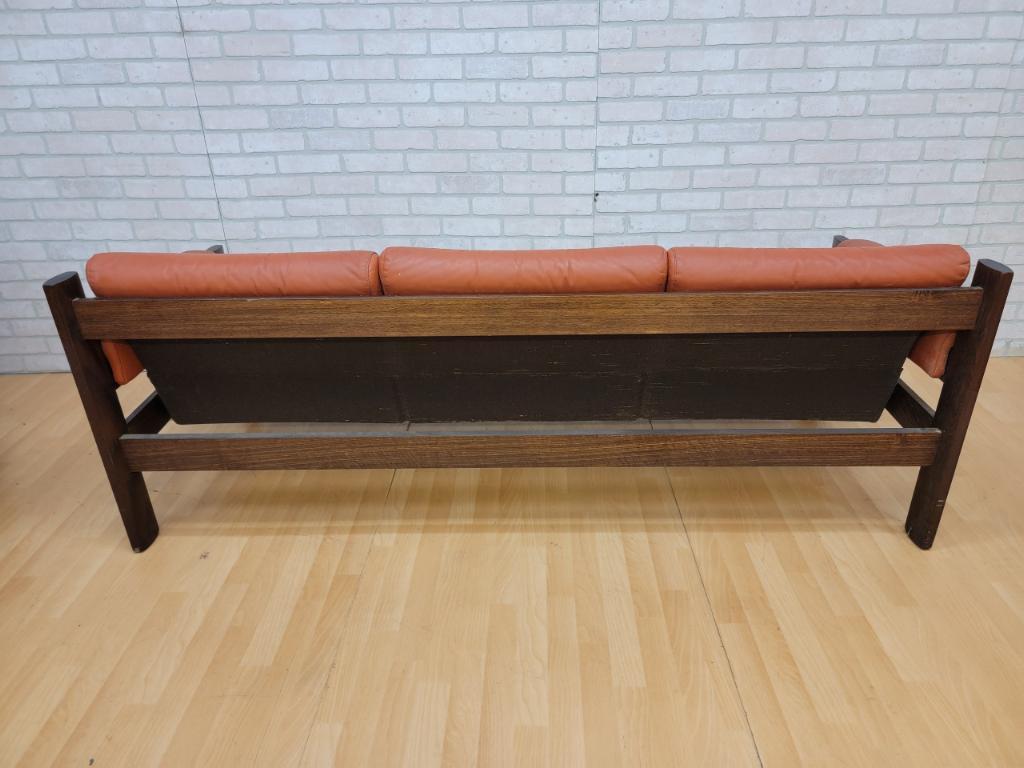 Hand-Crafted Danish Modern Ekornes Sofa, Reclining Chair, Ottoman and Lounge Chair, Set 