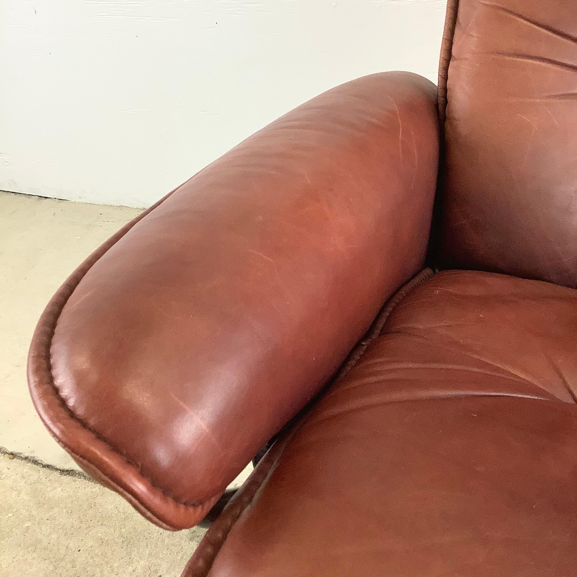 Danish Modern Ekornes Stressless “Admiral” Recliner With Ottoman 8