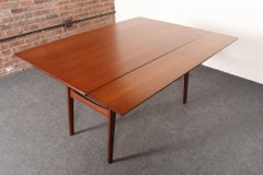 Danish Modern "Elevator" Metamorphic Coffee Table / Dining Table with Two Leaves