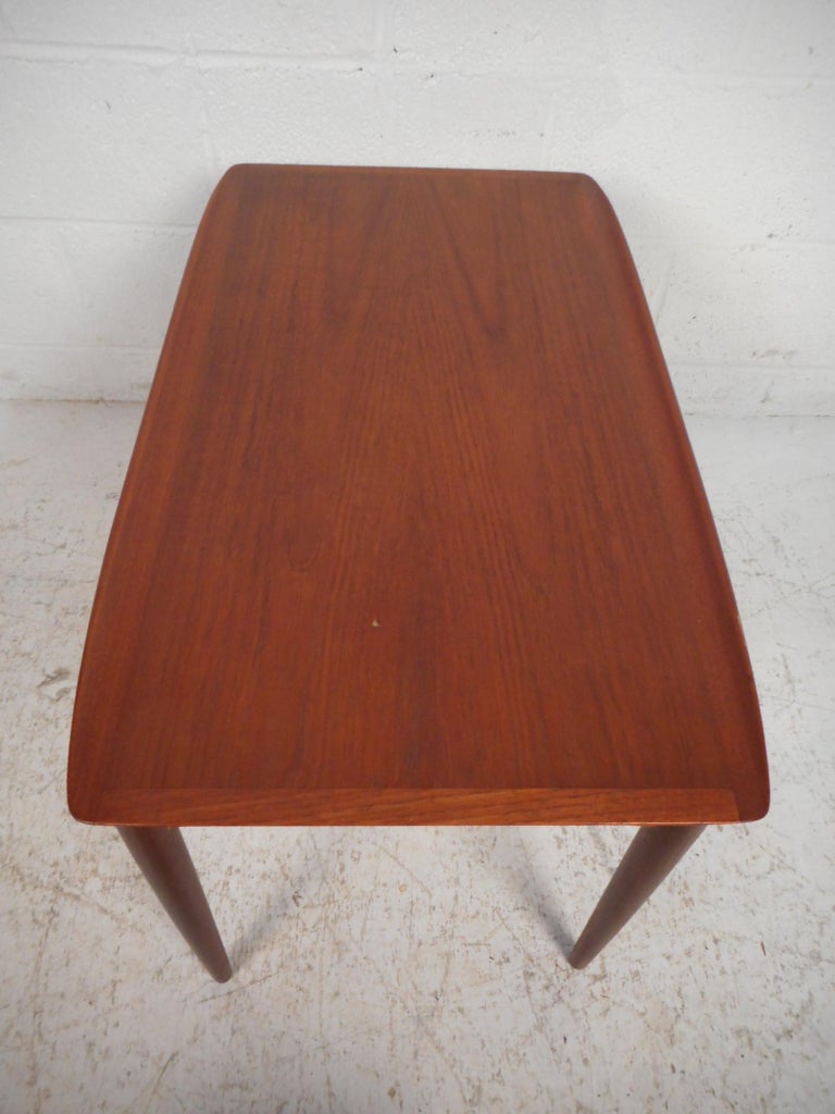 Teak Danish Modern End Table For Sale
