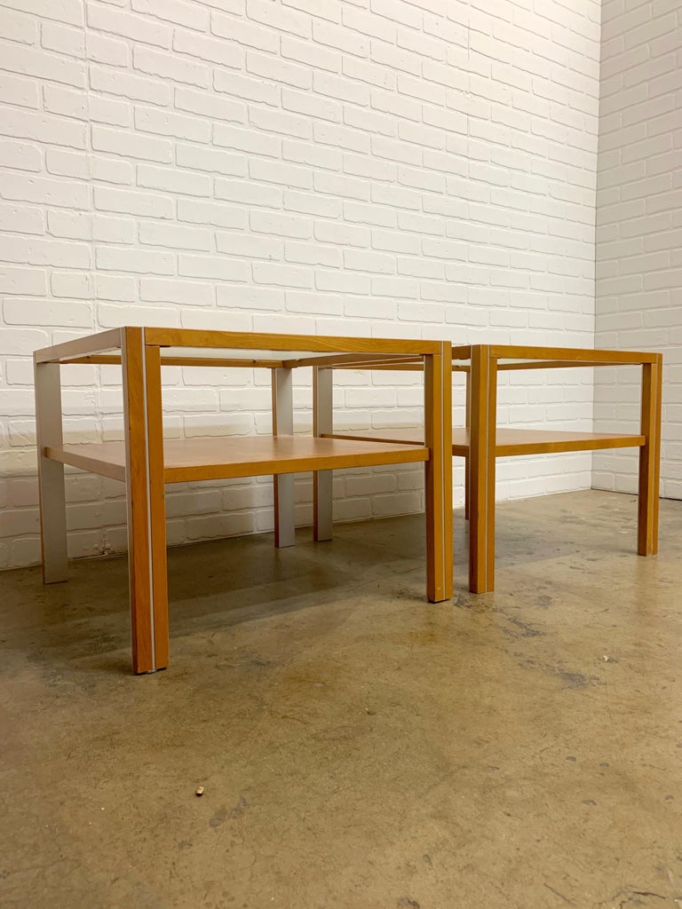 Glass Danish Modern End Tables by Gangsø Møbler For Sale