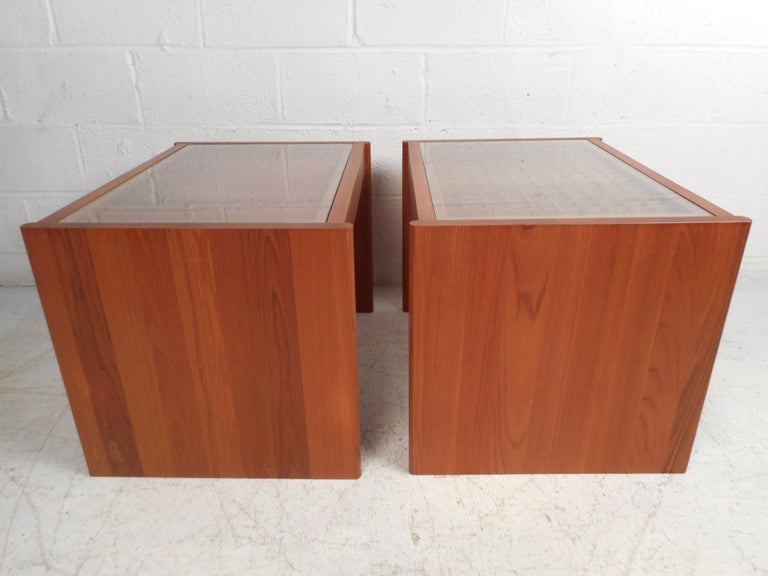 Mid-Century Modern Danish Modern End Tables by Komfort For Sale