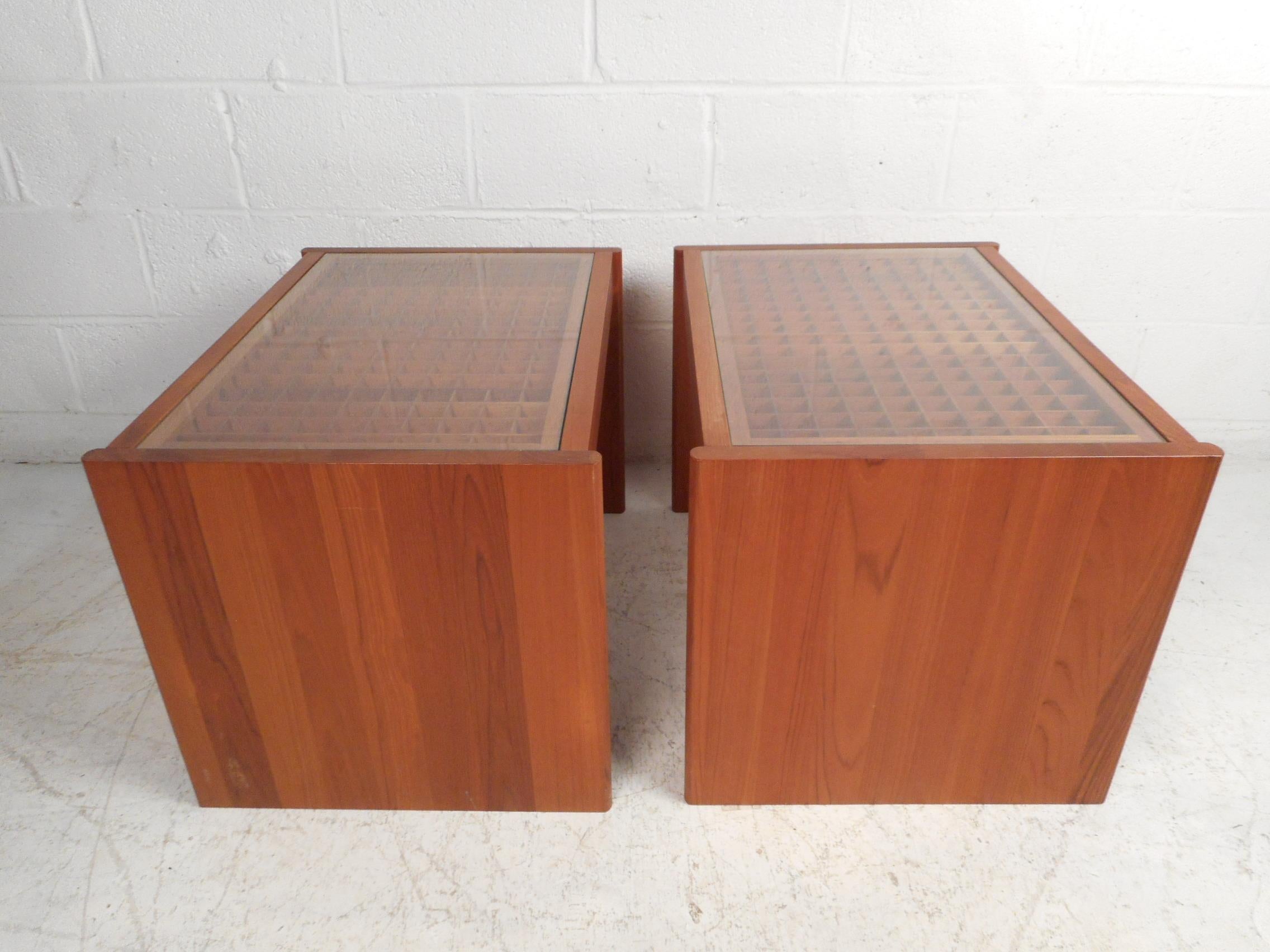 Mid-Century Modern Danish Modern End Tables by Komfort For Sale