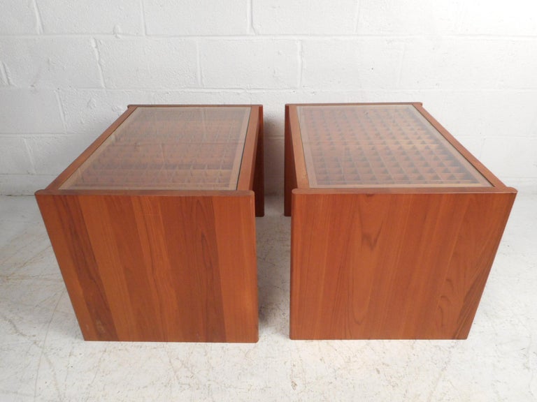 Danish Modern End Tables by Komfort In Good Condition For Sale In Brooklyn, NY