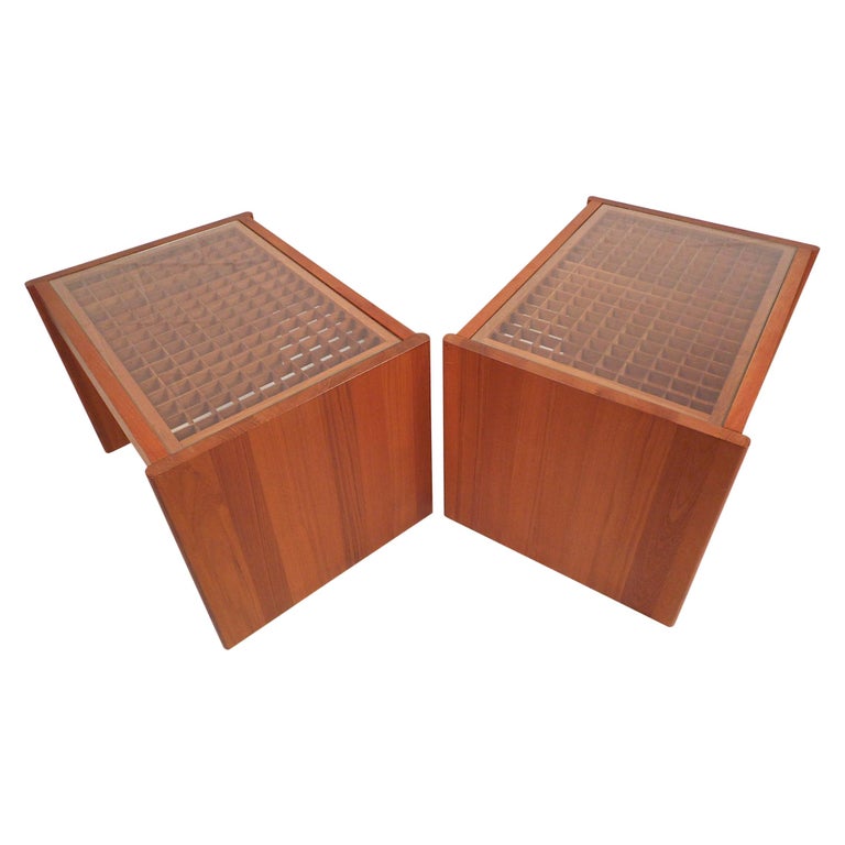Danish Modern End Tables by Komfort For Sale