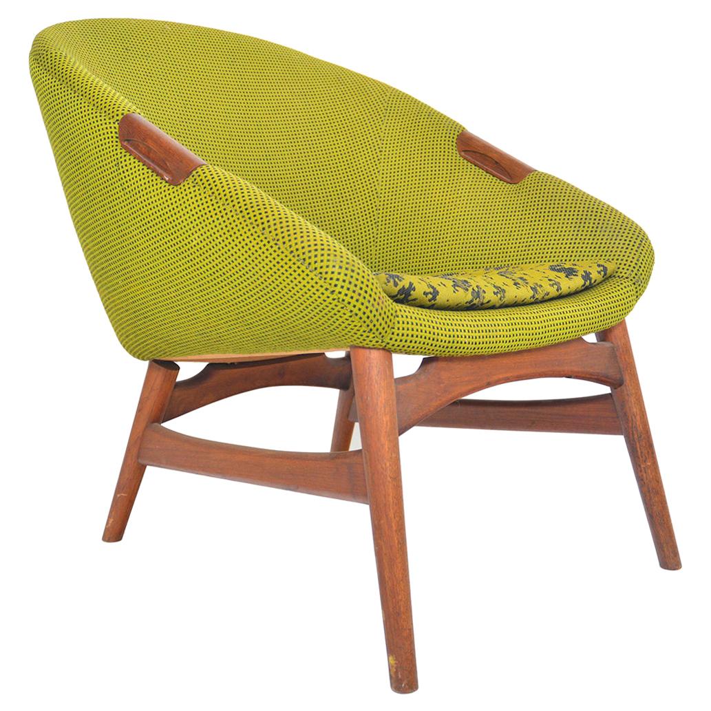 Danish Modern Erling Torvits Model 22 Lounge Chair, Mid-Century Modern