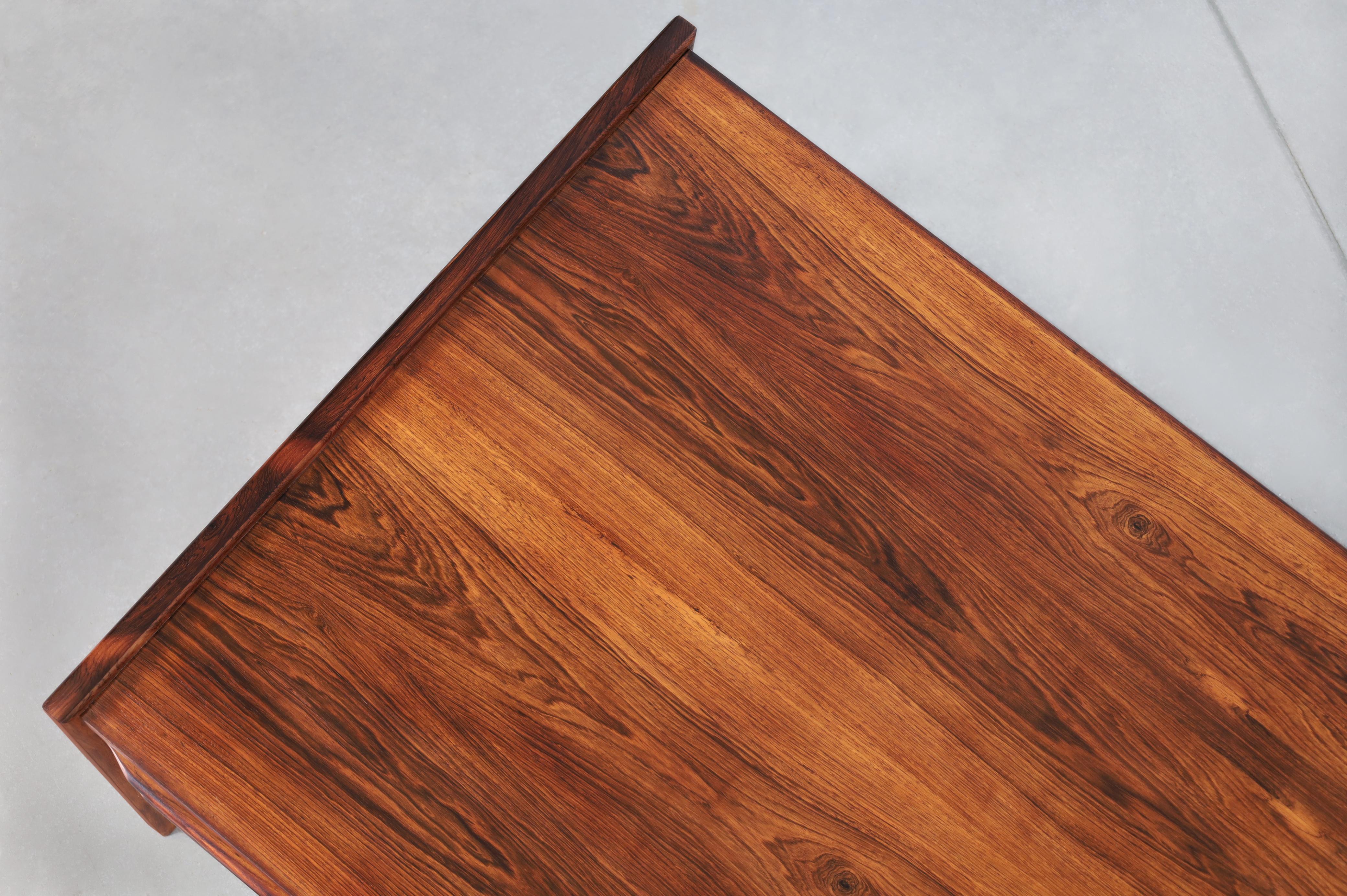 Bureau de direction danois moderne en bois de rose brésilien en vente 5