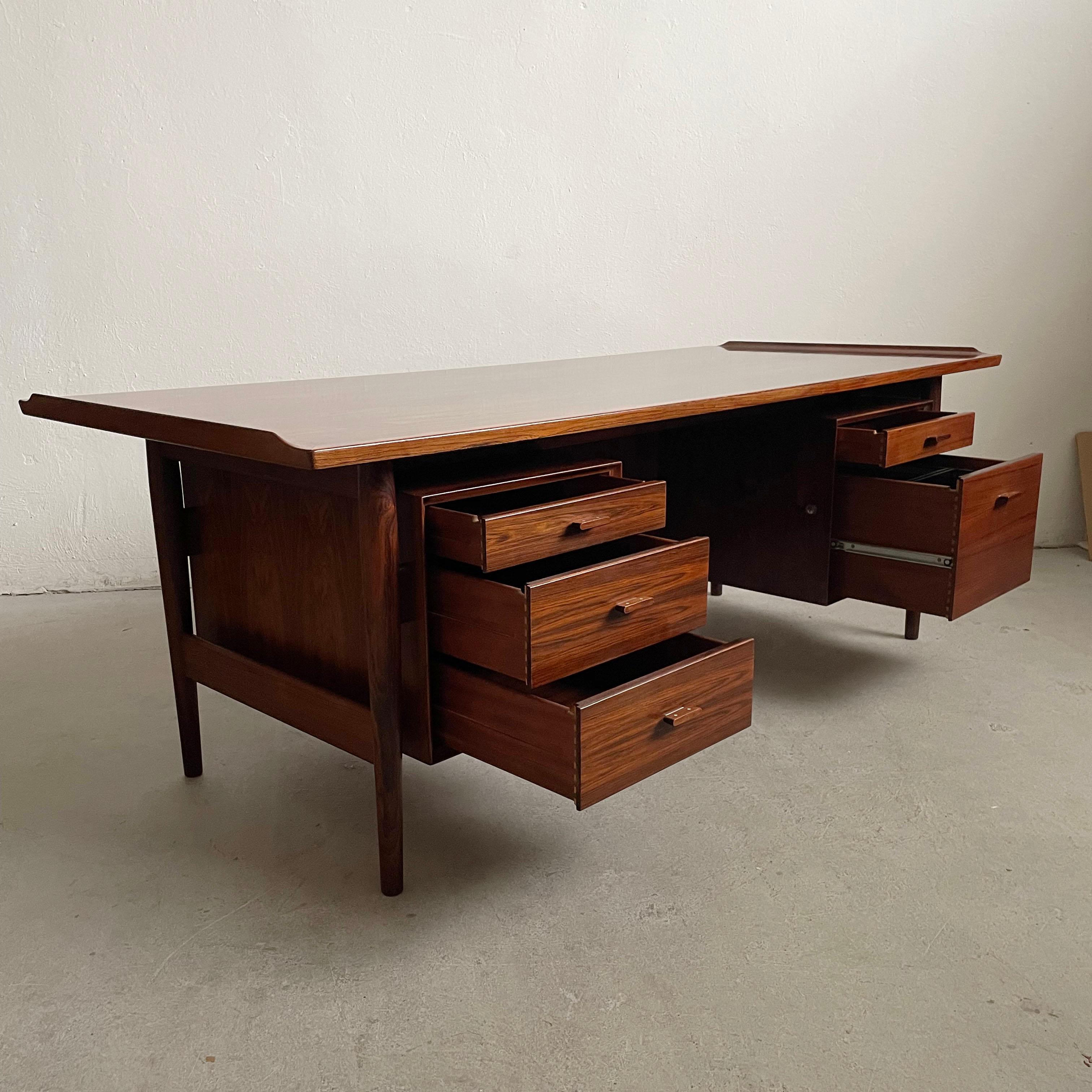 Mid-Century Modern Danish Modern Executive Desk by Arne Vodder for Sibast, 1960s For Sale