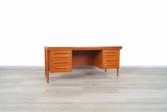 Danish Modern Executive Desk by Ib Kofod Larsen