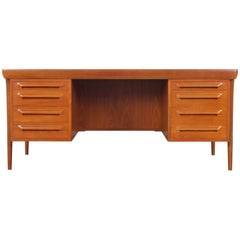 Danish Modern Executive Desk by Ib Kofod Larsen