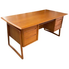 Used Danish Modern Executive Desk in Teak by Svend Aage Madsen for Sigurd Hansen