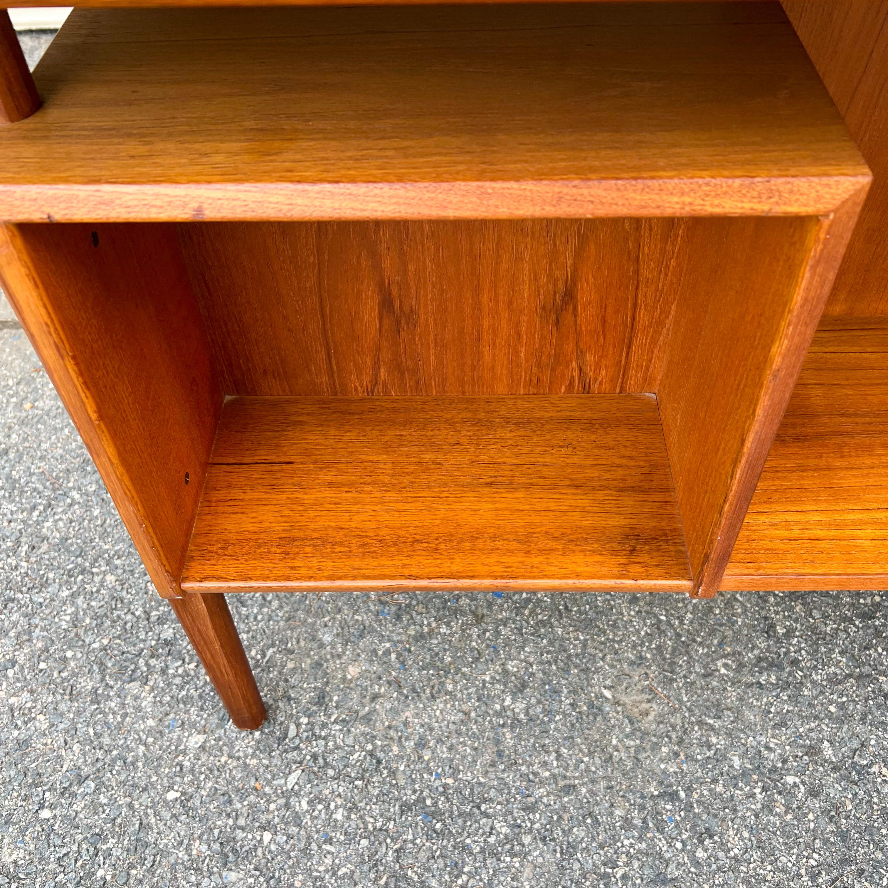 Mid-20th Century Danish Modern Executive Desk with Floating-Top by Peter Lovig Nielsen