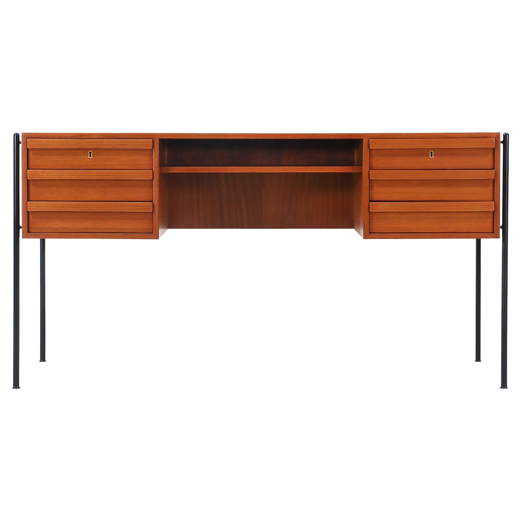 Executive Desk With Bookshelf 4 For Sale on 1stDibs