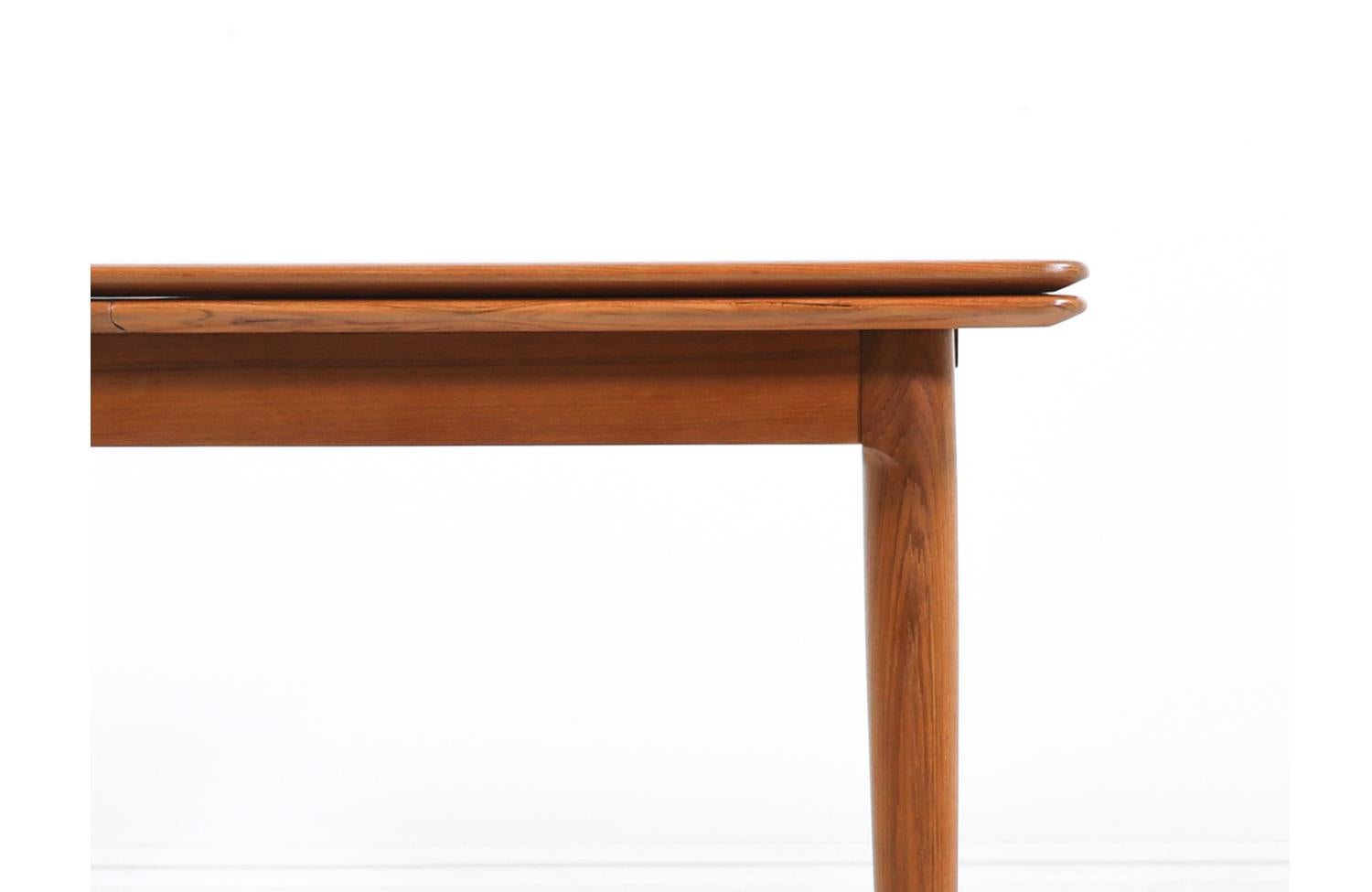 Danish Modern Expanding Draw-Leaf Teak Dining Table by Skovmand & Andersen 1