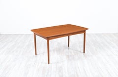 Danish Modern Expanding Draw-Leaf Teak Dining Table