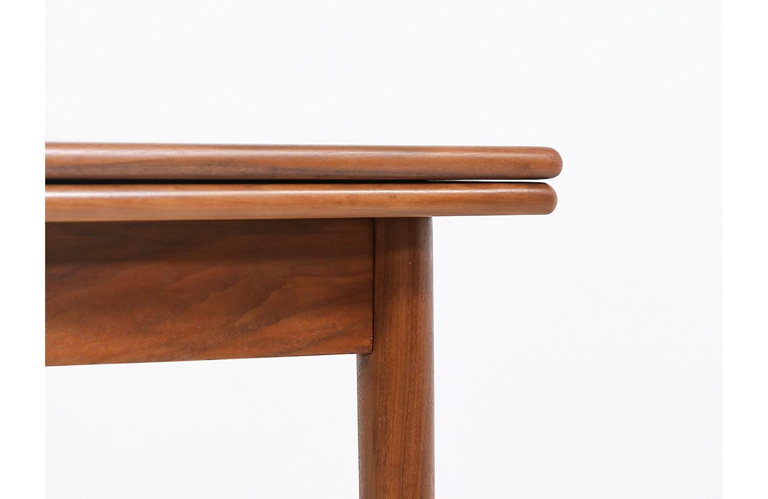 Danish Modern Expanding Draw-Leaf Walnut Dining Table 2