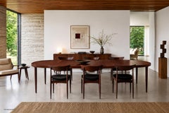 Mesa de comedor extensible de palisandro de estilo «Danish Modern», diseñada por Harry Ostergaard para Moreddi