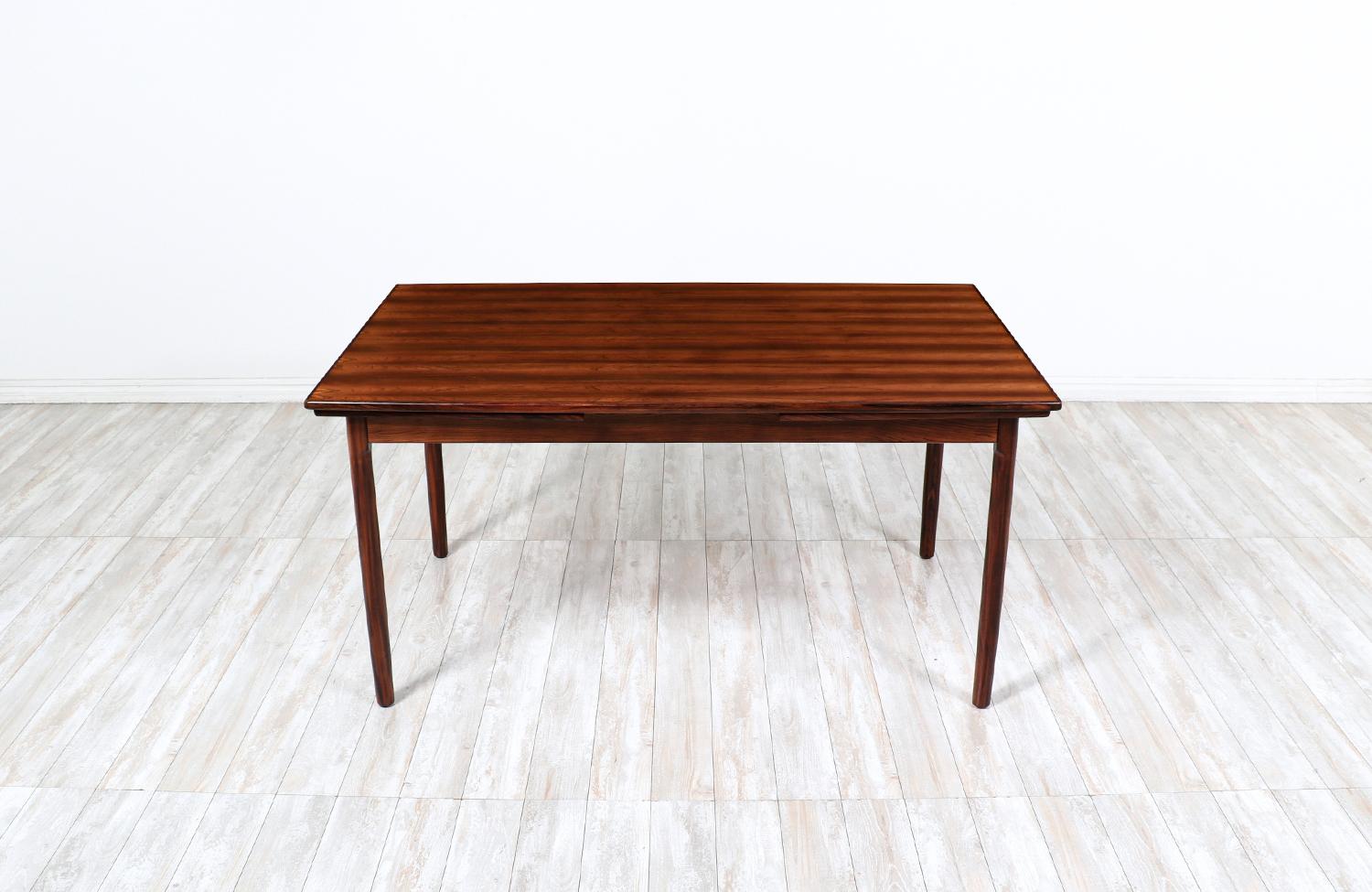 Mid-Century Modern Danish Modern Expanding Rosewood Dining Table by Randers Mobelfabrik