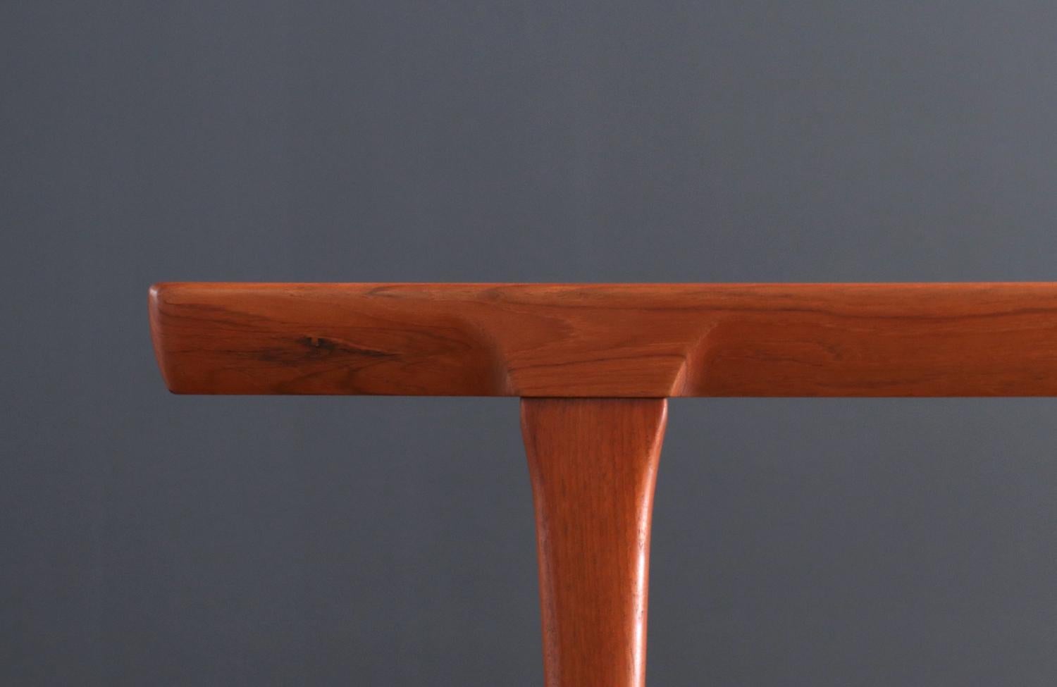 Table de salle à manger danoise moderne extensible en teck de Faarup Mobelfabrik en vente 8