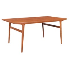 Danish Modern Expanding Teak Dining Table by Niels Otto Moller