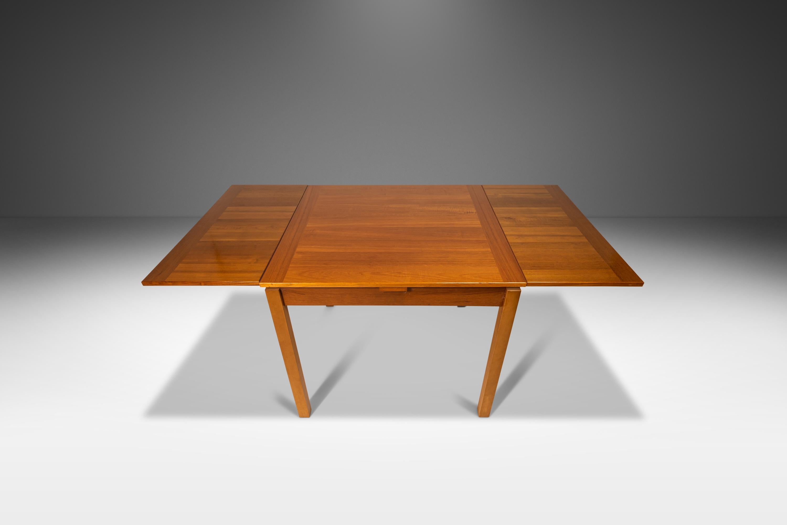 Late 20th Century Danish Modern Expansion Dining Table in Teak by Ansager Møbler, Denmark, c. 1980 For Sale