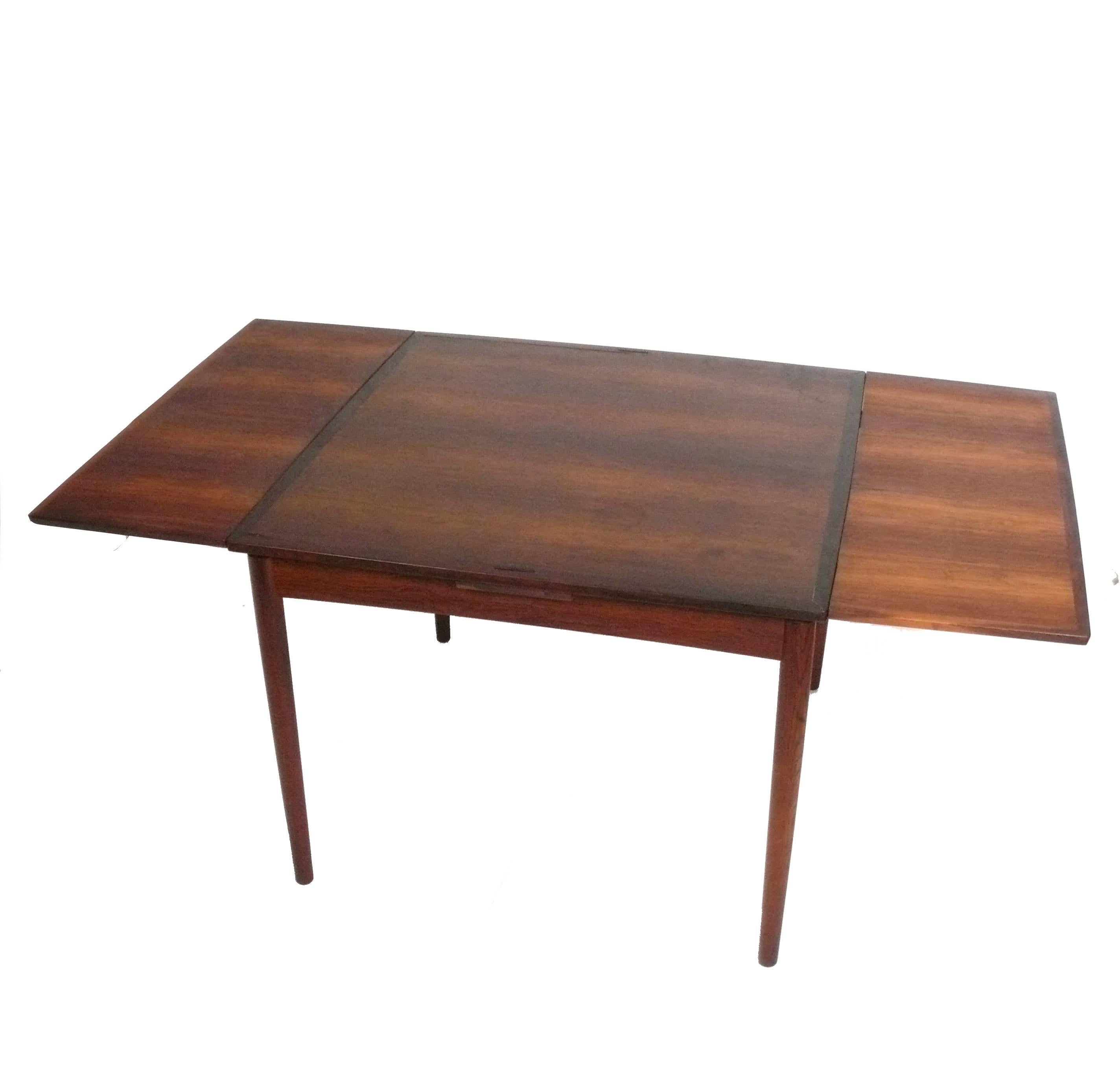 Laminate Danish Modern Extendable Dining or Game Table by Carlo Jensen for Hundevad For Sale