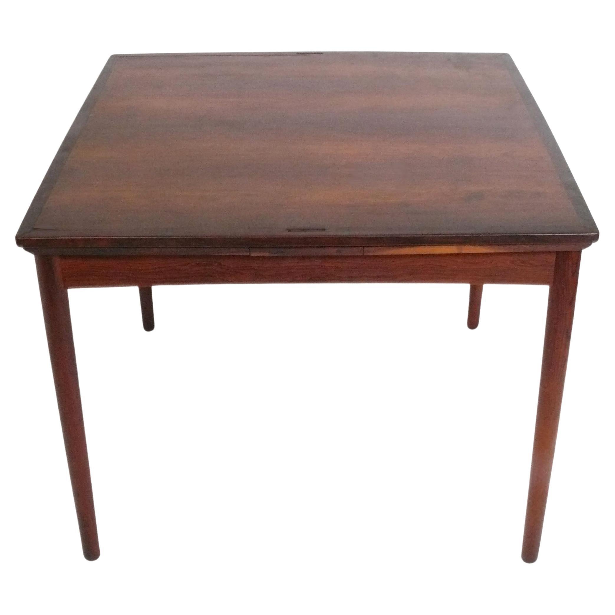 Danish Modern Extendable Dining or Game Table by Carlo Jensen for Hundevad