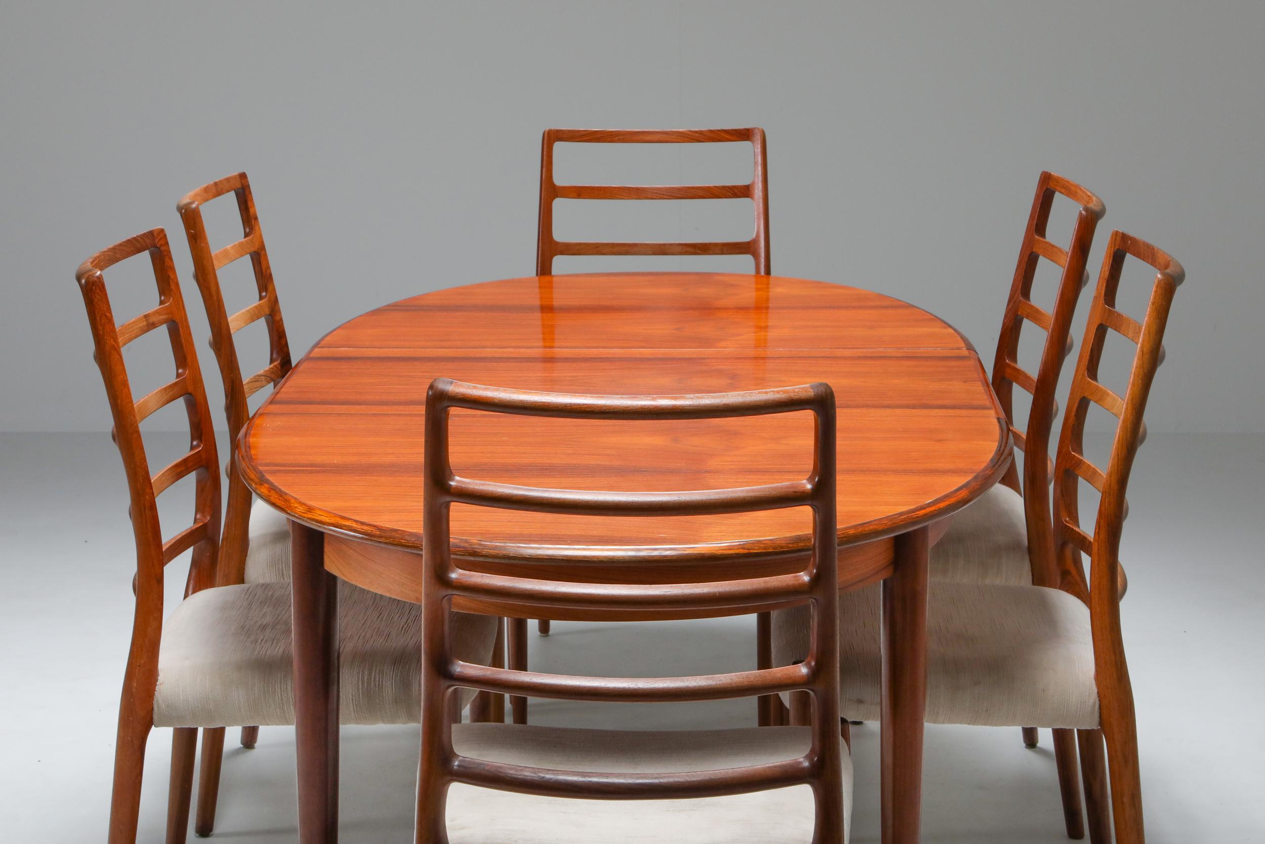 Danish Modern Extendable Dining Table by Møller 4