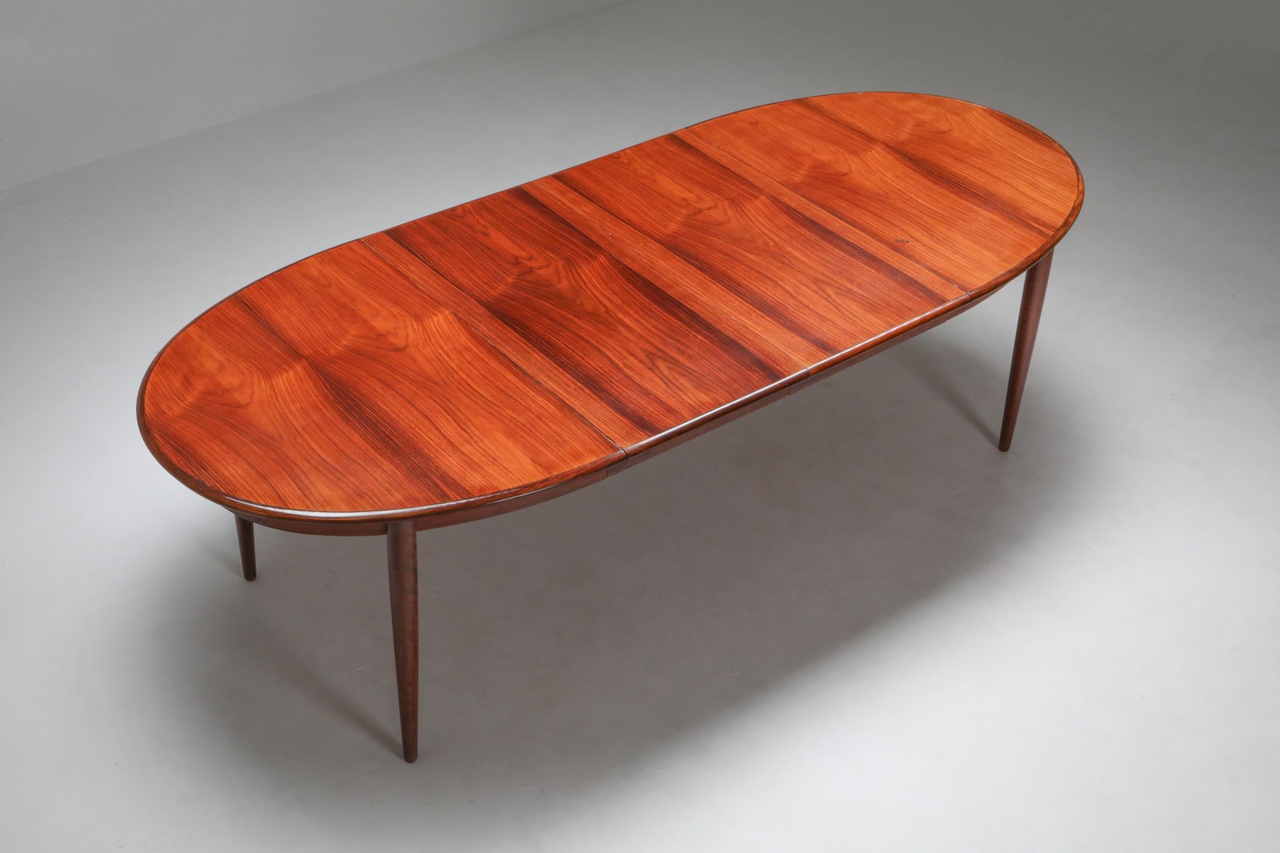 Scandinavian Modern Danish Modern Extendable Dining Table by Møller