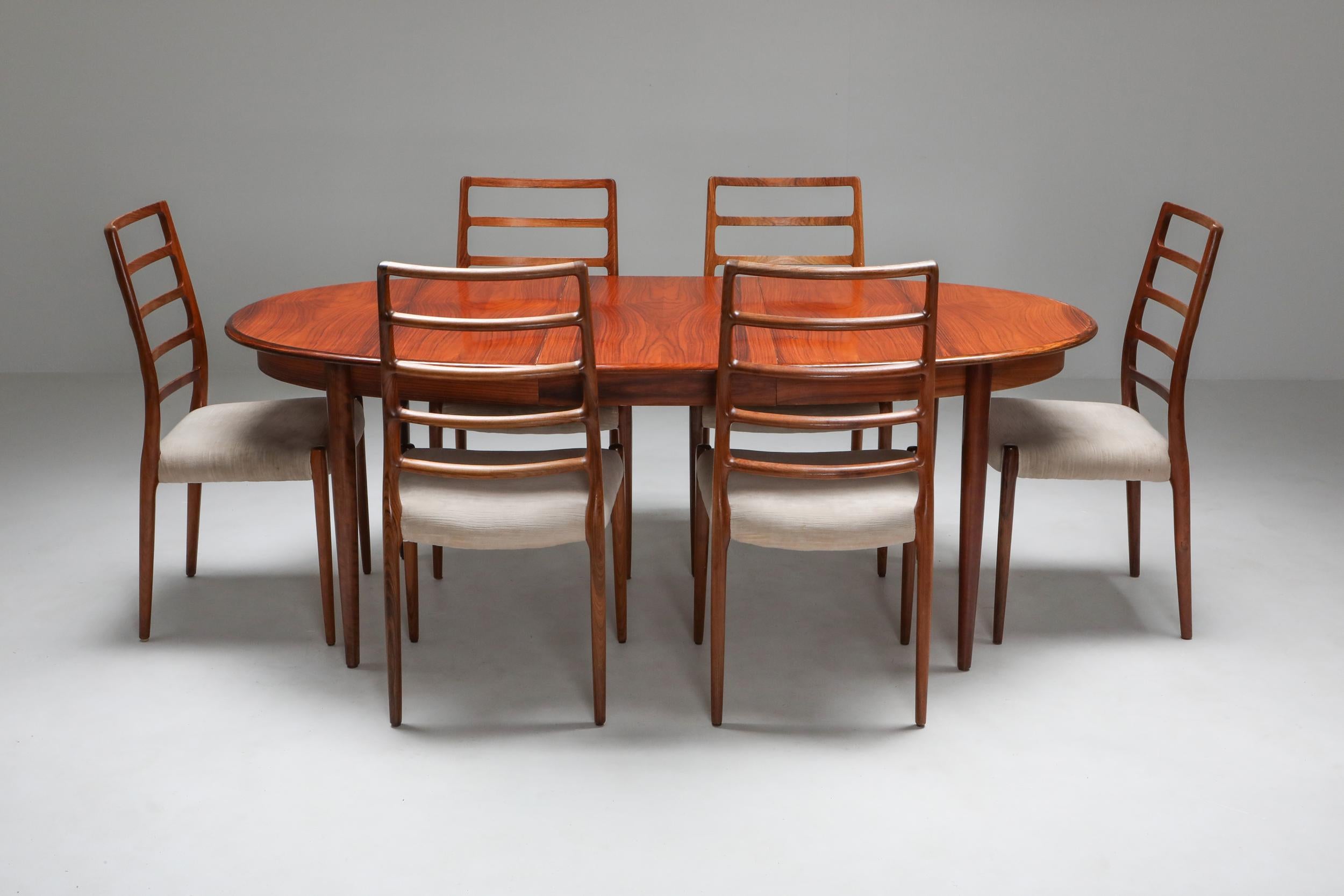 Mid-20th Century Danish Modern Extendable Dining Table by Møller